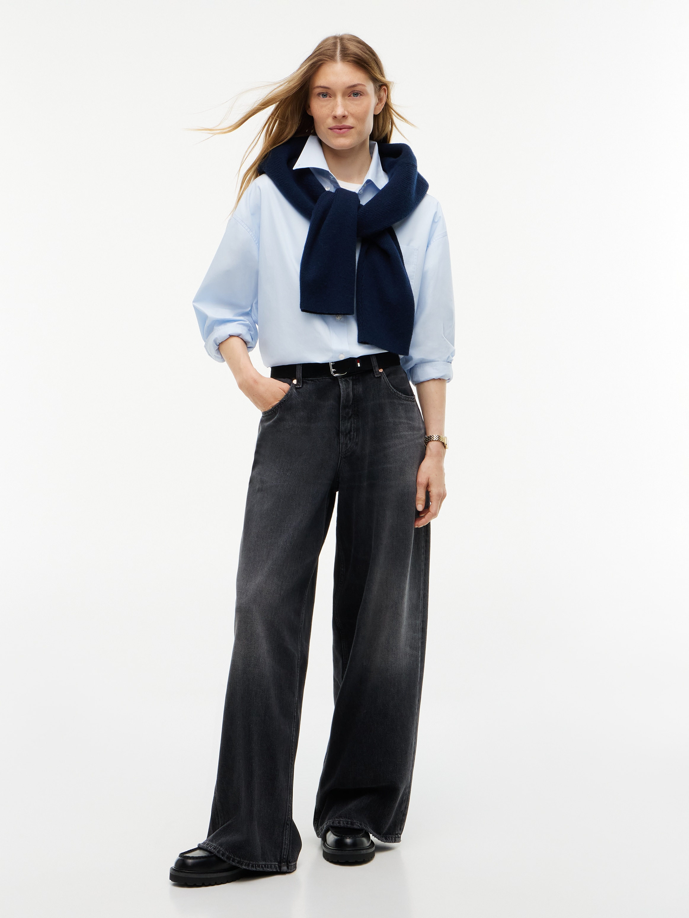 Tommy Jeans Loose-fit-Jeans »CHARLIE MID RISE LOOSE DJ6084« Baumwollmischung, loose fit