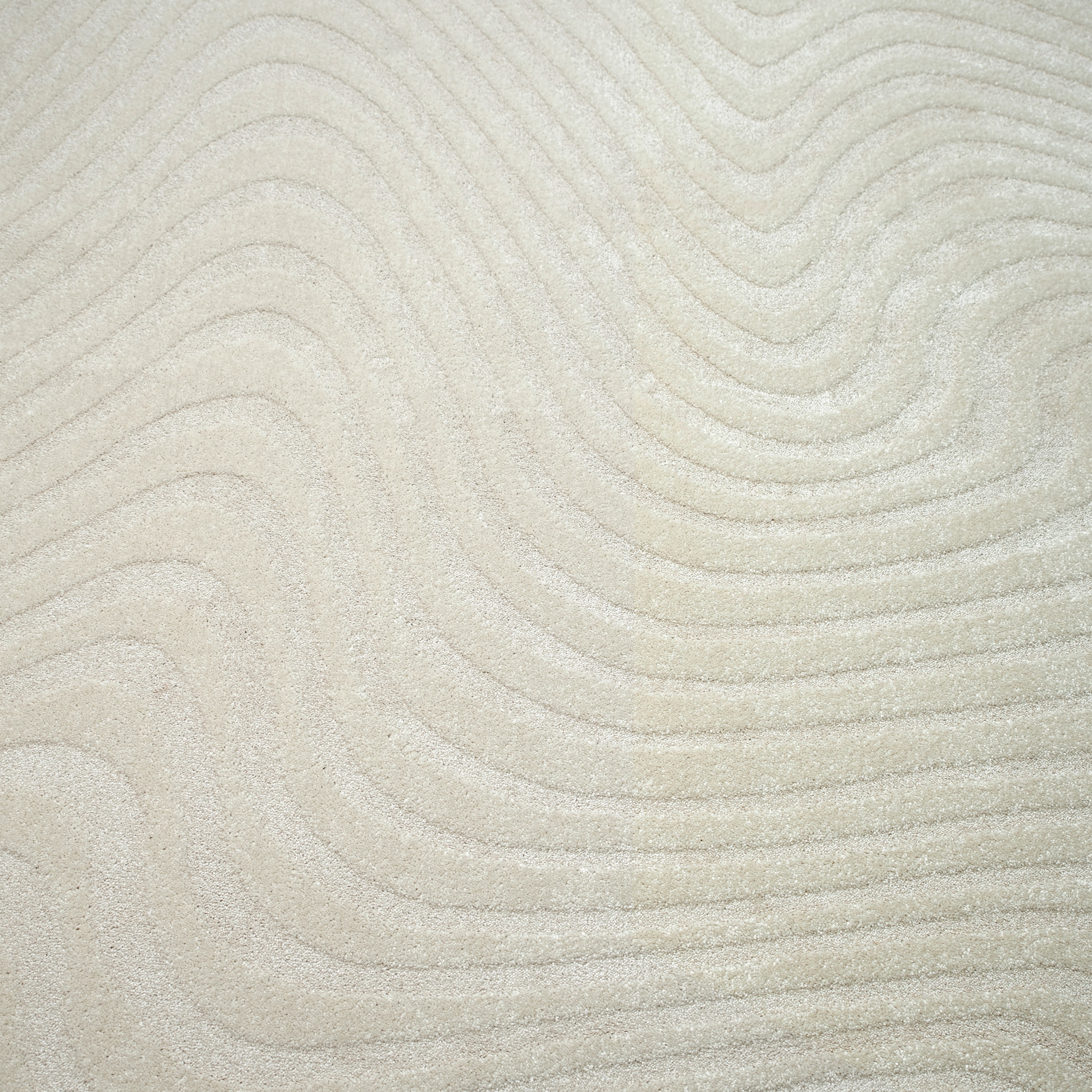 my home Teppich »Vibek, Wellen-Design in Hoch-Tief-Struktur« rechteckig 9 mm Höhe 3D-Effekt, softer Kurzflor, pflegeleicht, Scandi-Look