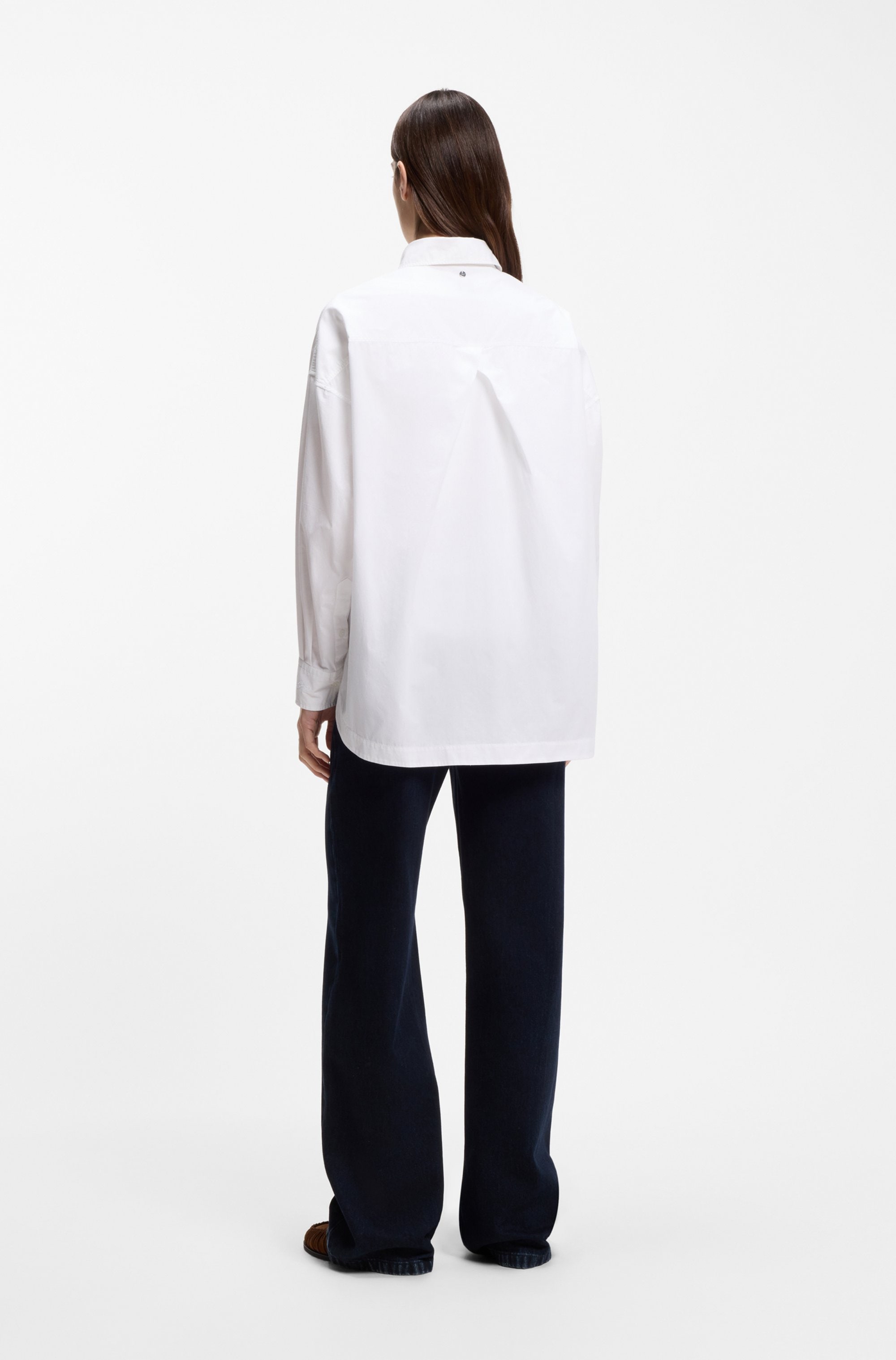 BOSS ORANGE Hemdbluse »Bostatta Premium Damenmode« im Oversize Fit