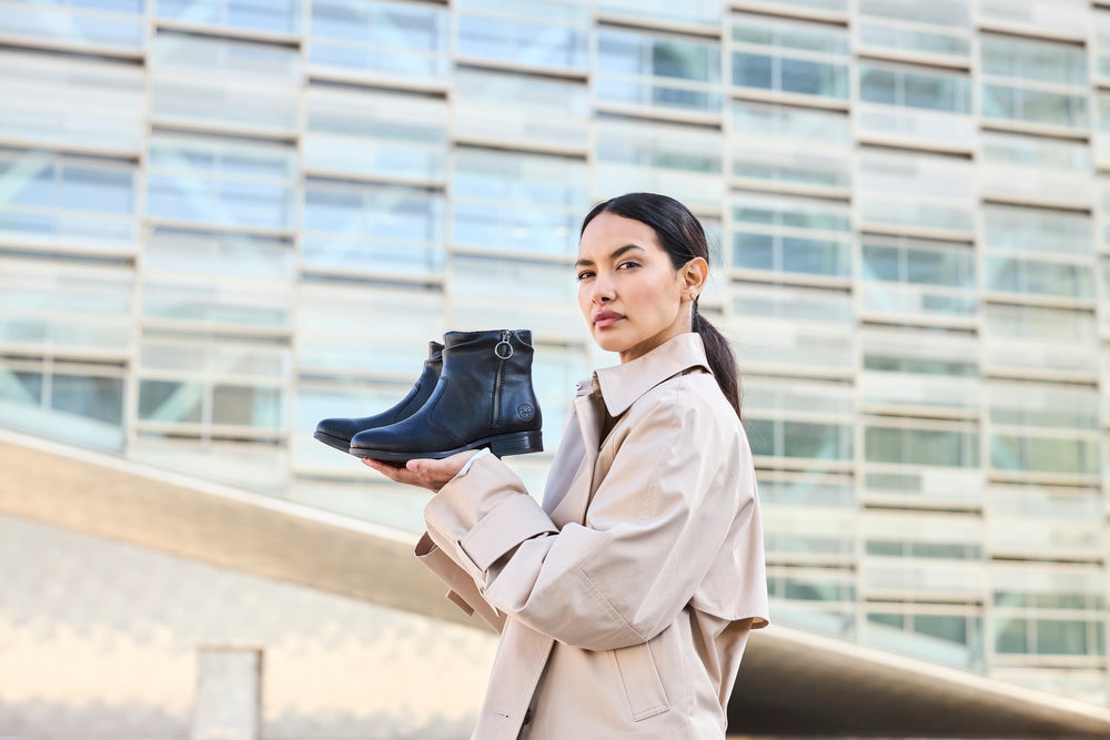 Rieker Stiefelette  Boots, Blockabsatz, mit Innenreissverschluss