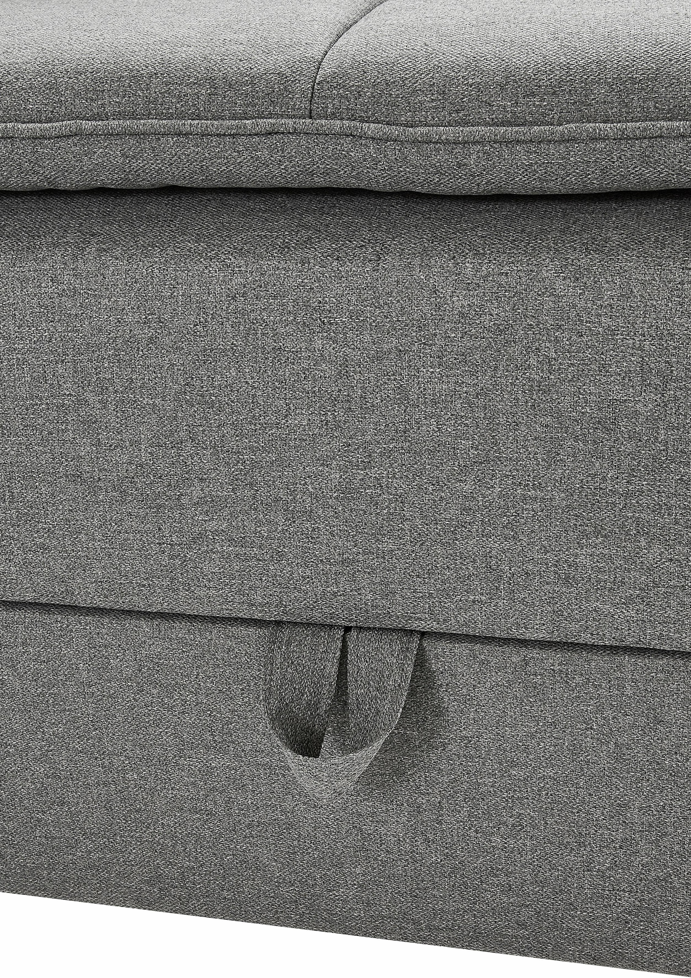 Home affaire Canapé d'angle »Night & Day L-Form, B: 324 cm, mit Dauer-Schlaffunktion und Armlehne« inkl. Bettfunktion & Bettkasten, Boxspringbett 180x200 cm