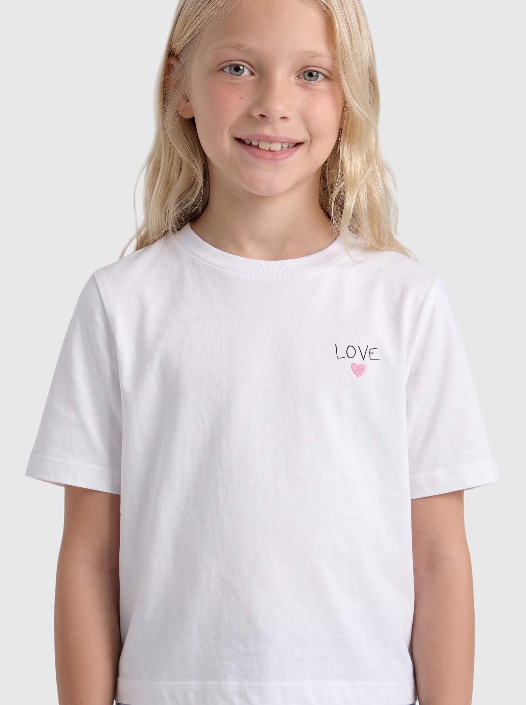 KIDS ONLY T-shirt »KOGREX FLOWER S/S TOP JRS 2-PACK« Paquet, 2 Avec motifs poitrine mignons