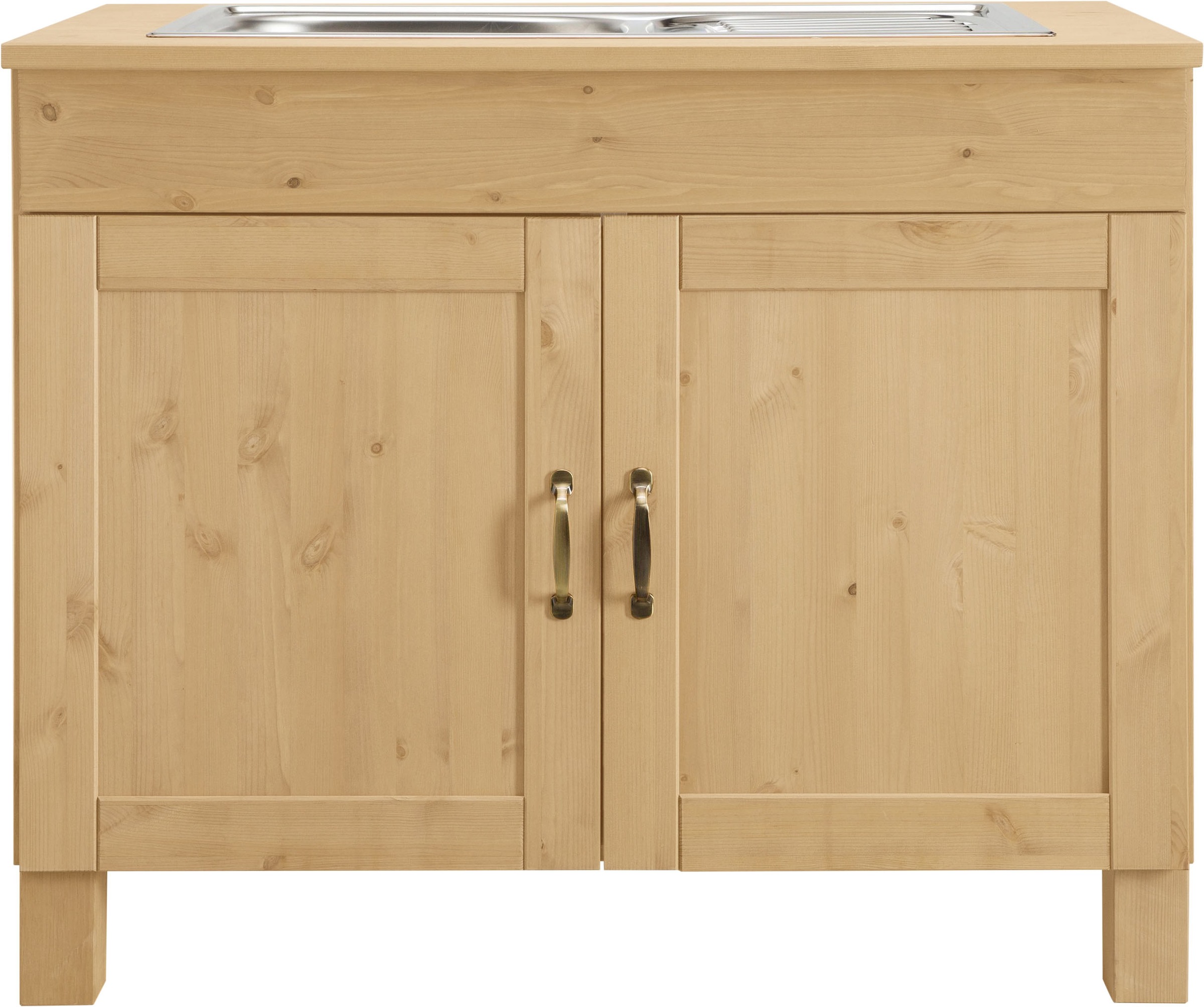 Home affaire Meuble évier »Alby« Largeur 100 cm, 1 compartiment