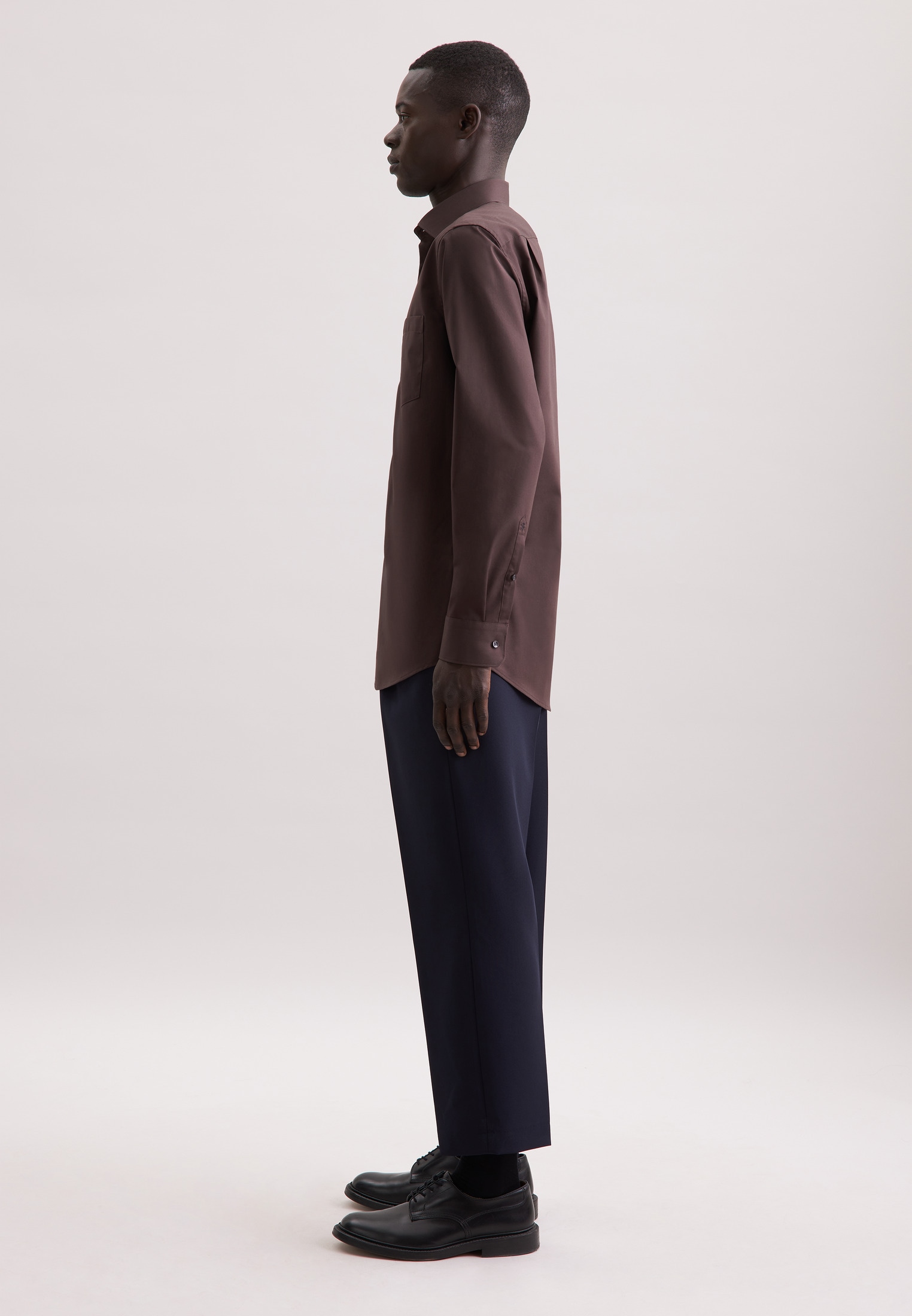 seidensticker Chemise d'affaires »Schwarze Rose« Regular 1/1 Kentkragen Uni