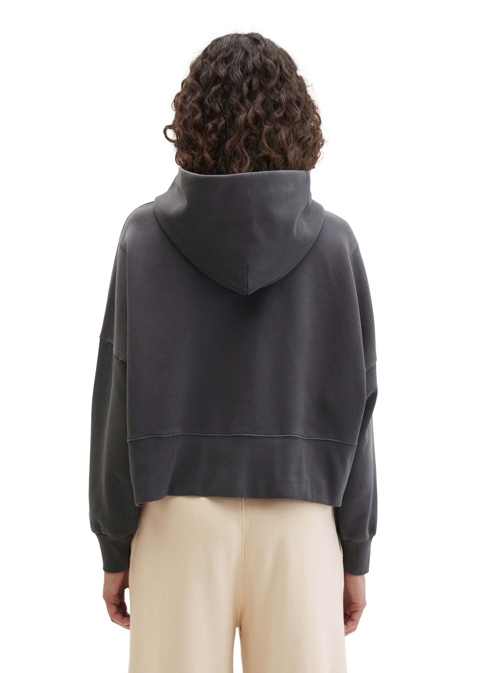 Marc O'Polo Hoodie , relaxed fit mit recycelter Baumwolle, leicht verkürzter Schnitt
