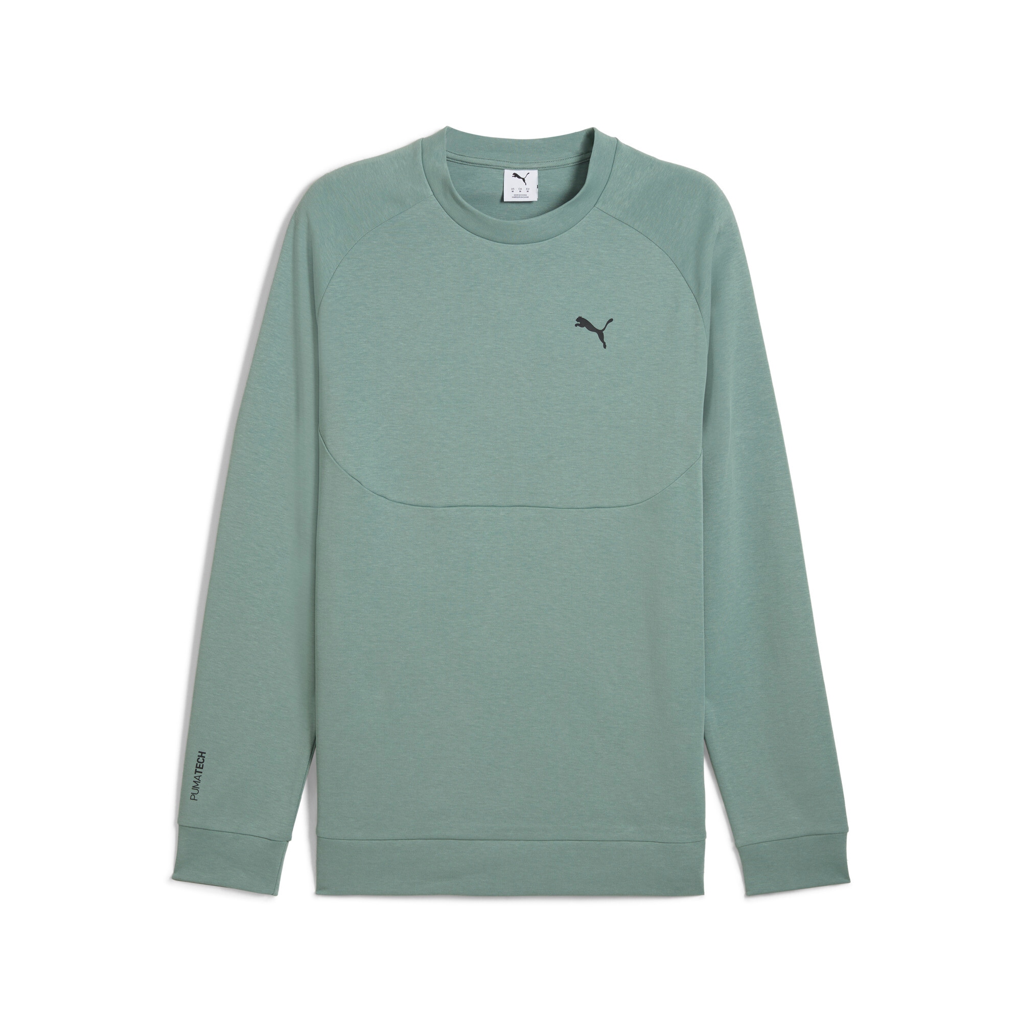 PUMA Langarmshirt »TECH CREW DK« Regular Fit, Rundhalsausschnitt, sportlicher Stil