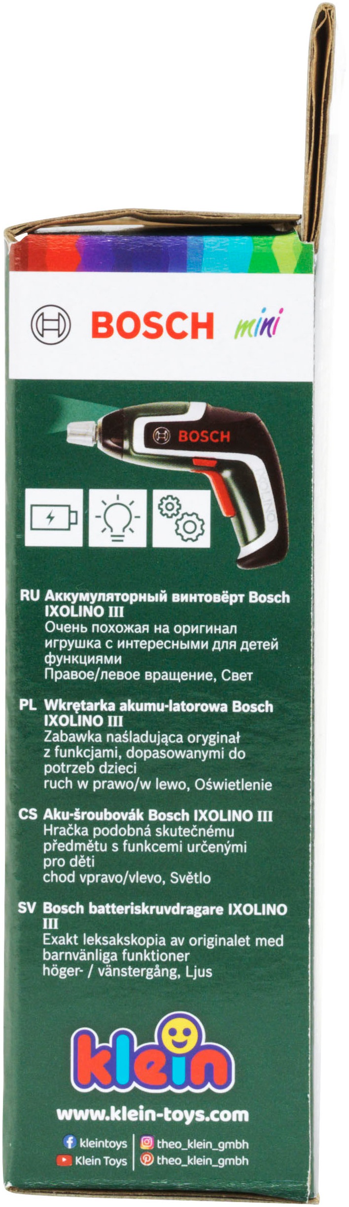 Klein Visseuse sans fil pour enfants »Bosch, Ixolino 7« mit Licht und Sound