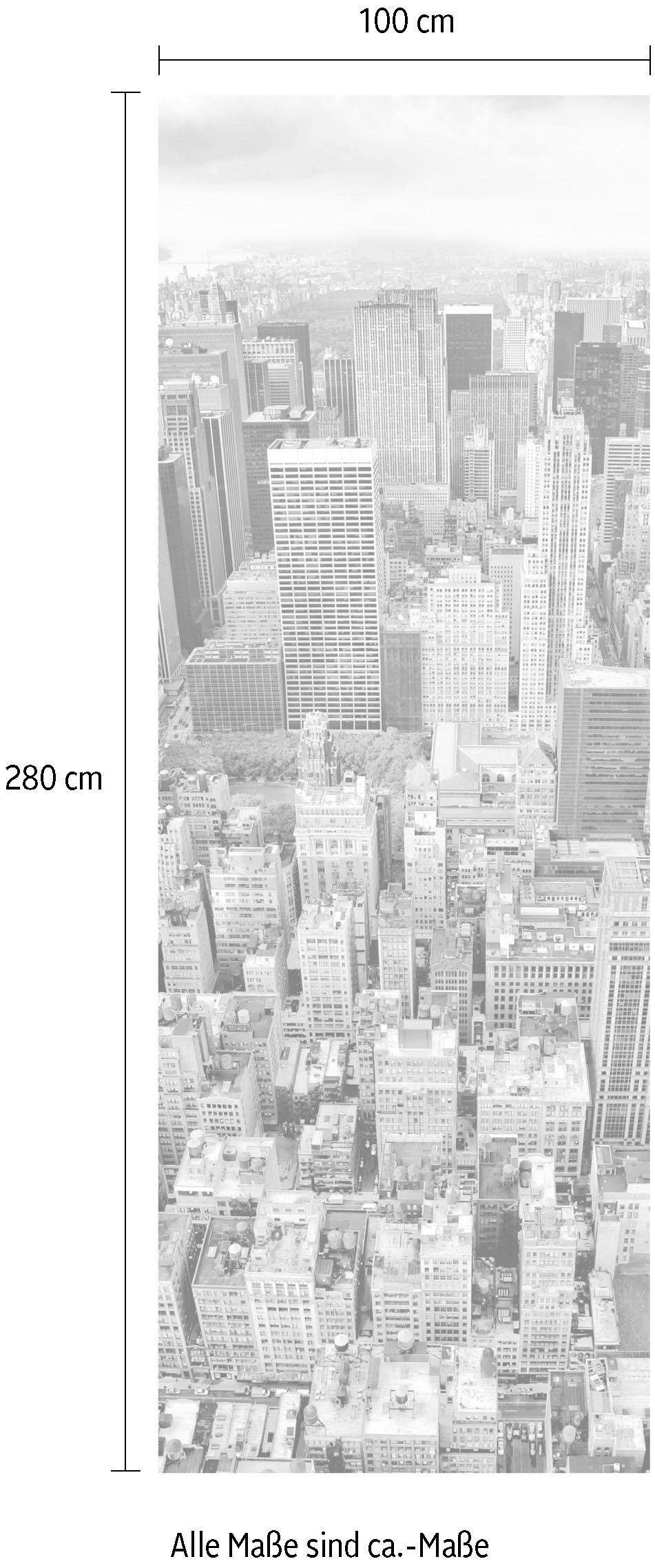 Komar Vliestapete »Digitaldruck Vlies -  Uptown - Grösse 100 x 280 cm« bedruckt glatt Wohnzimmer, Schlafzimmer