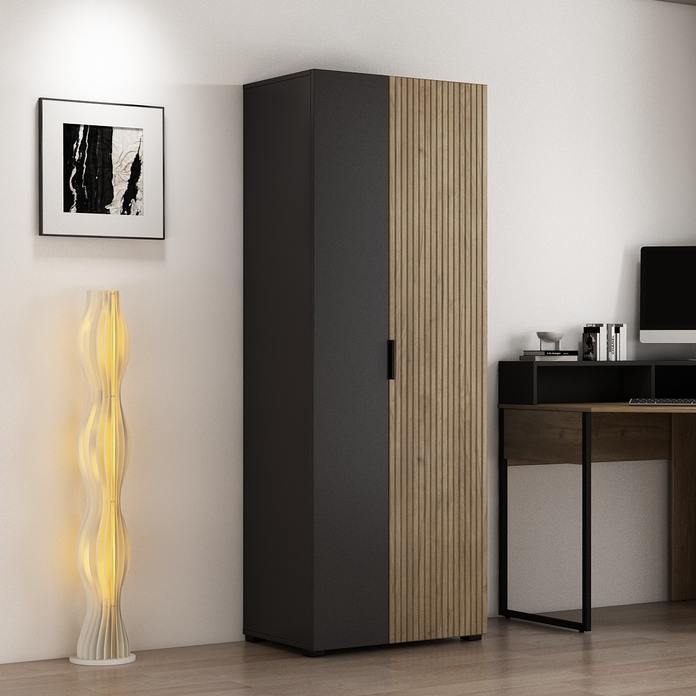 GOODproduct Armoire de classement »ASPEA-AS1T5F« Ensemble,  armoire polyvalente, design moderne avec effet panneau acoustique