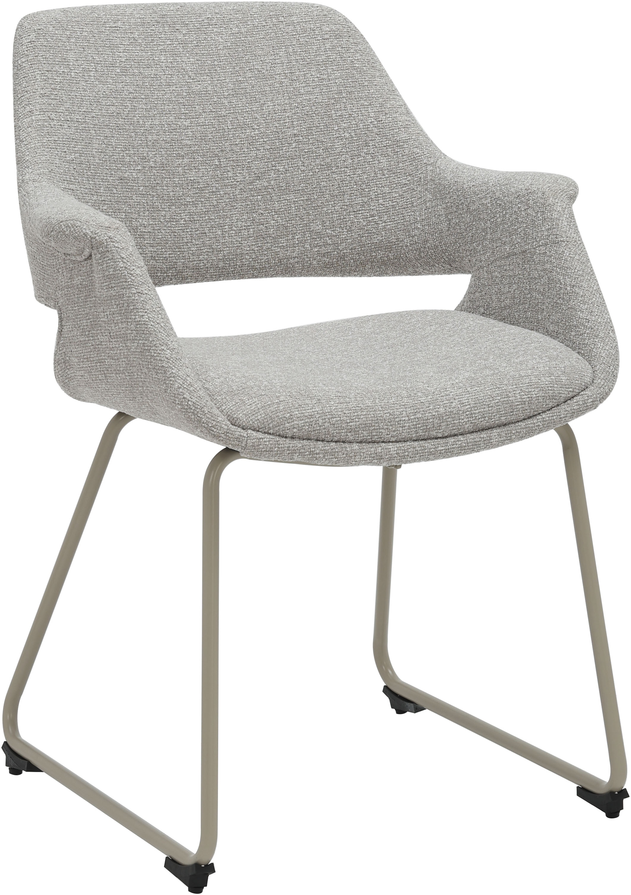 GOODproduct Chaise de salle à manger »Genna« (Ensemble) 2 cuisRevêtement en tissu facile d’entretien, structure métallique élégante, hauteur d’assise 47 cm
