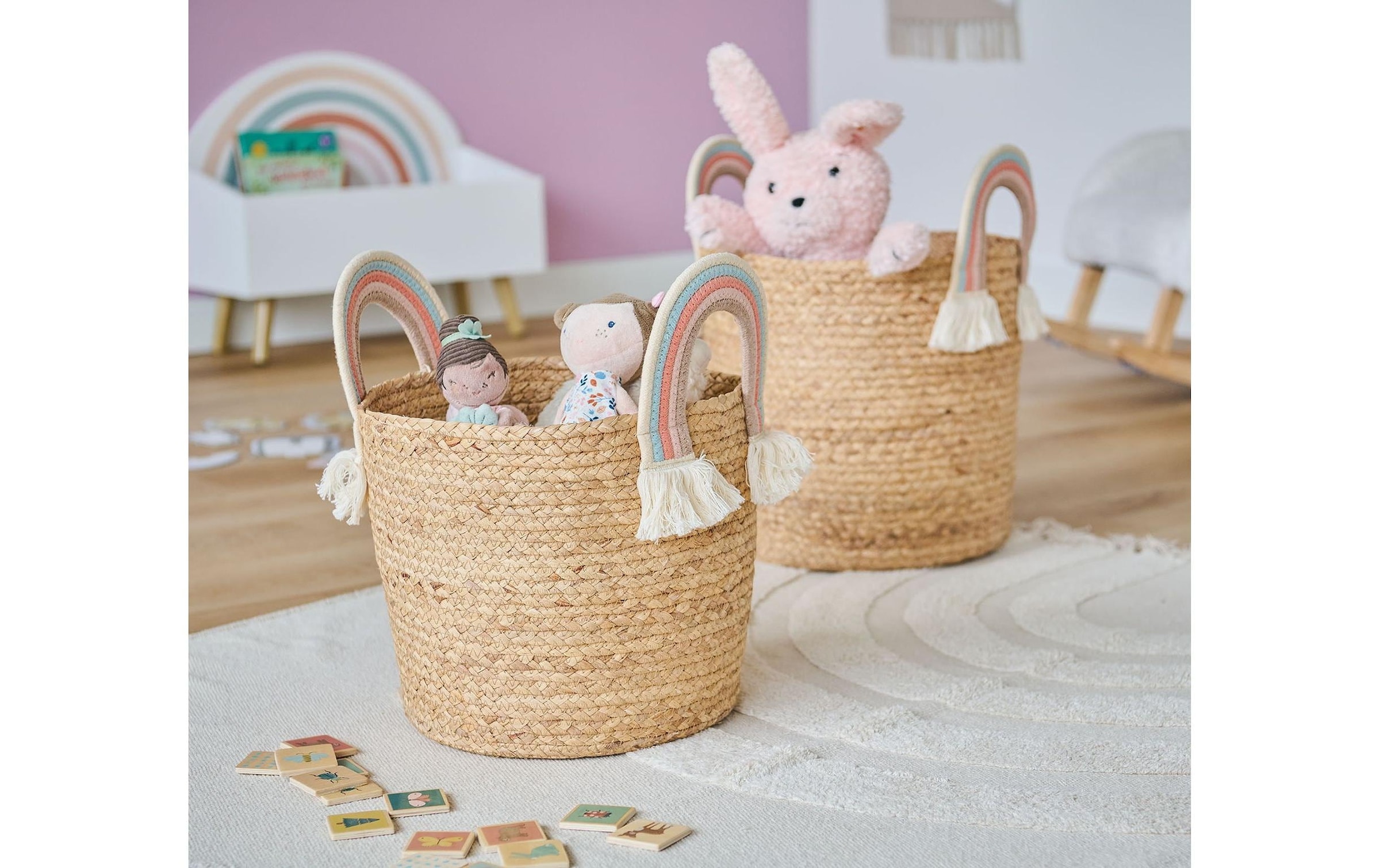 Zeller Present Aufbewahrungskorb »Rainbow Natur Seegras 30 x 30 cm«