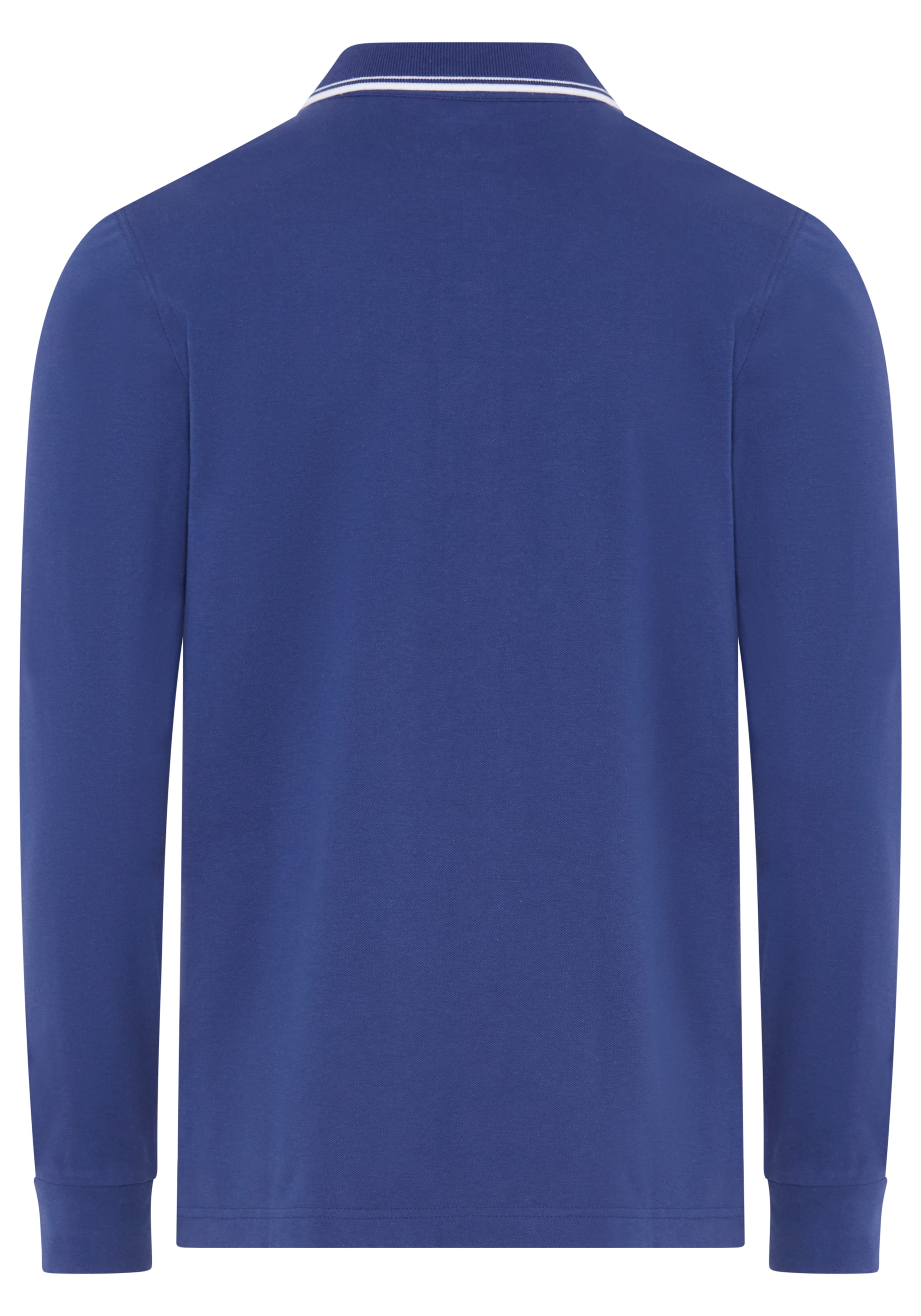 DELMAO Polo à manches longues »Neue Kollektion!« coupe étroite, manches longues, uni, en piqué
