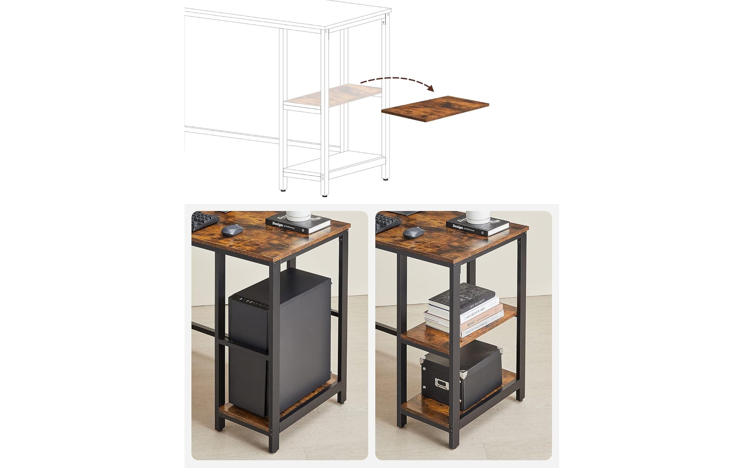 VASAGLE Bureau »in L-Form 138 x 138 cm«