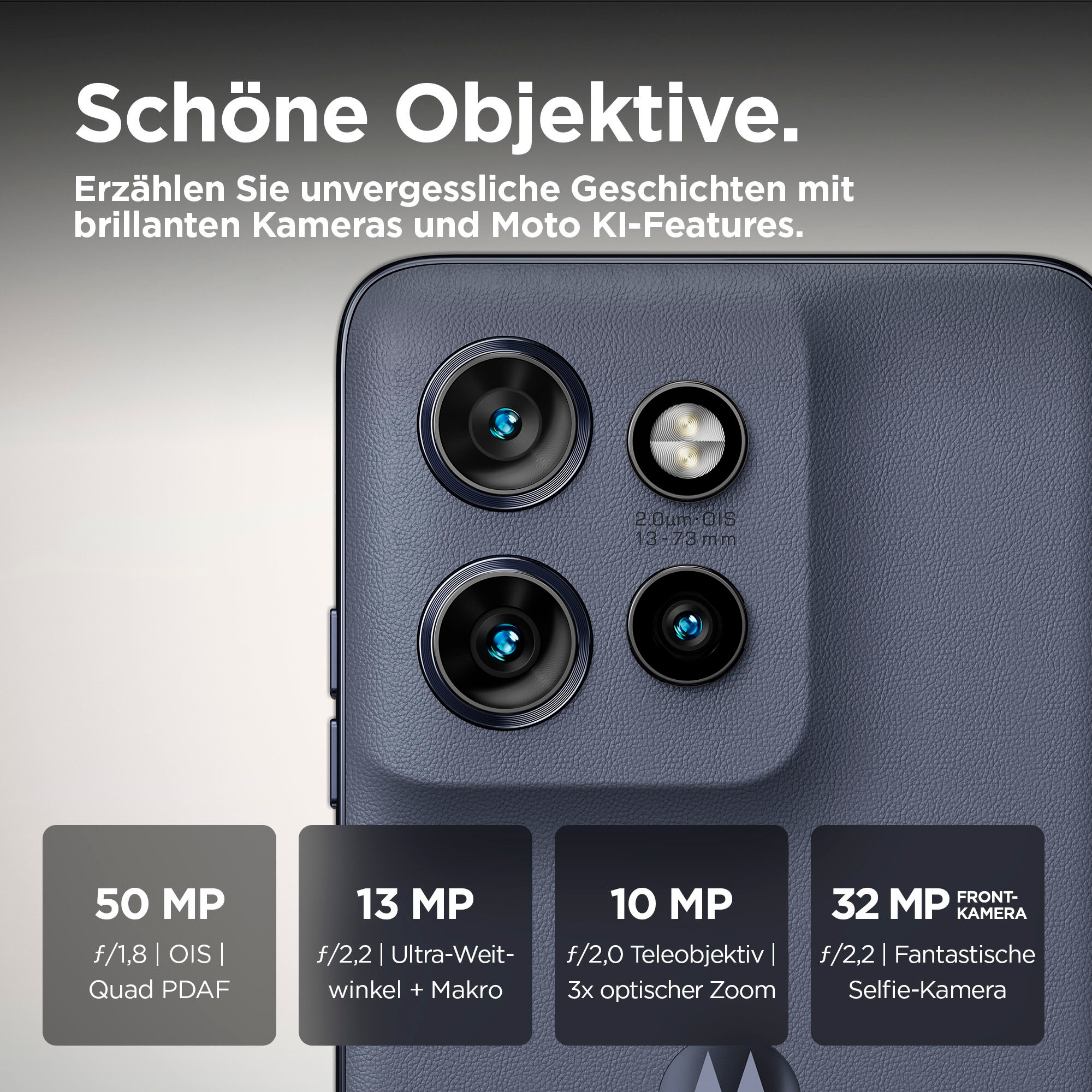 Motorola Smartphone »edge50 neo 512 GB« PANTONE® Grisaille