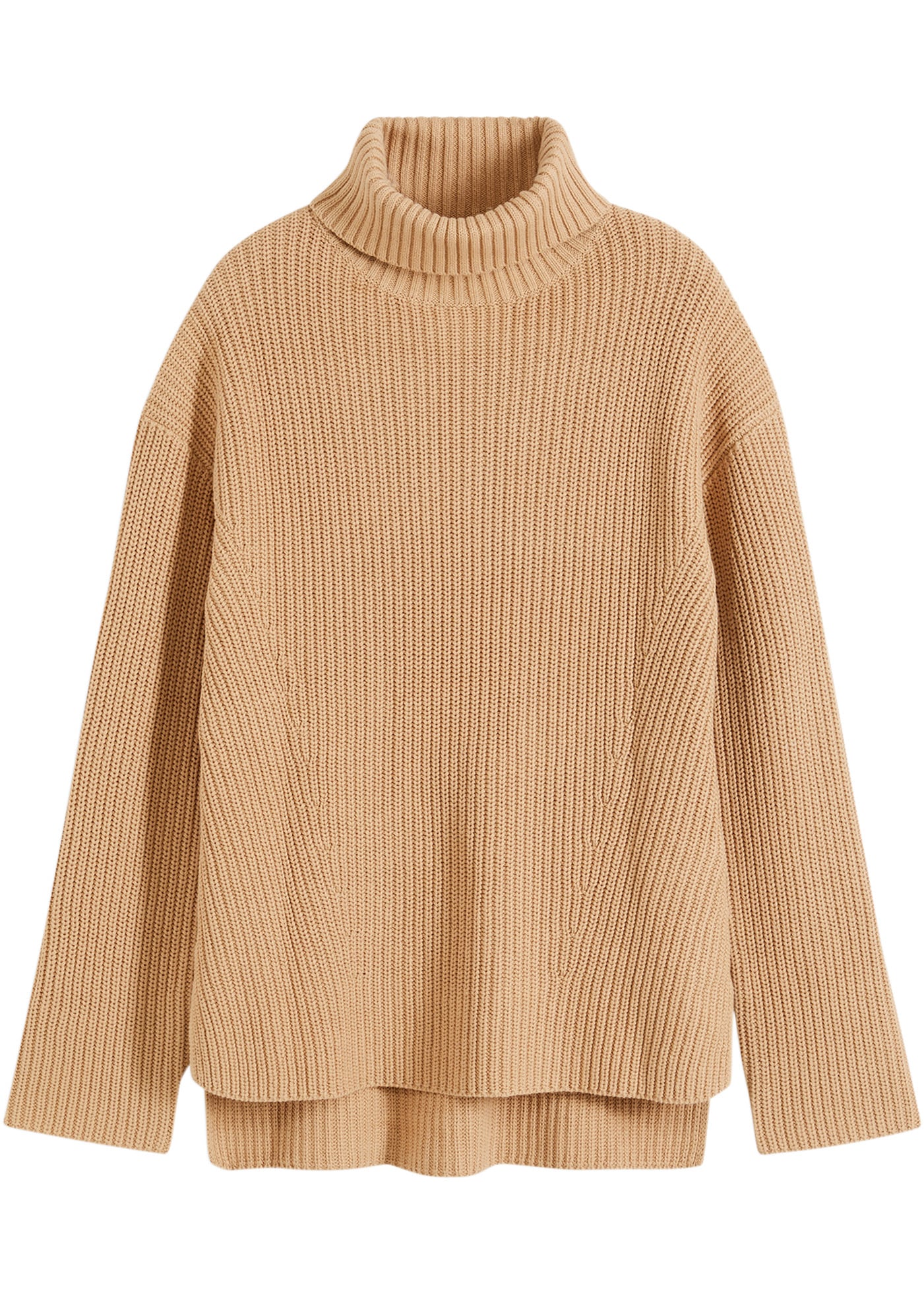 bonprix Rollkragenpullover »Rollkragenpullover aus reiner Baumwolle« aus reiner Baumwolle, mit Rollkragen, für kühle Tage