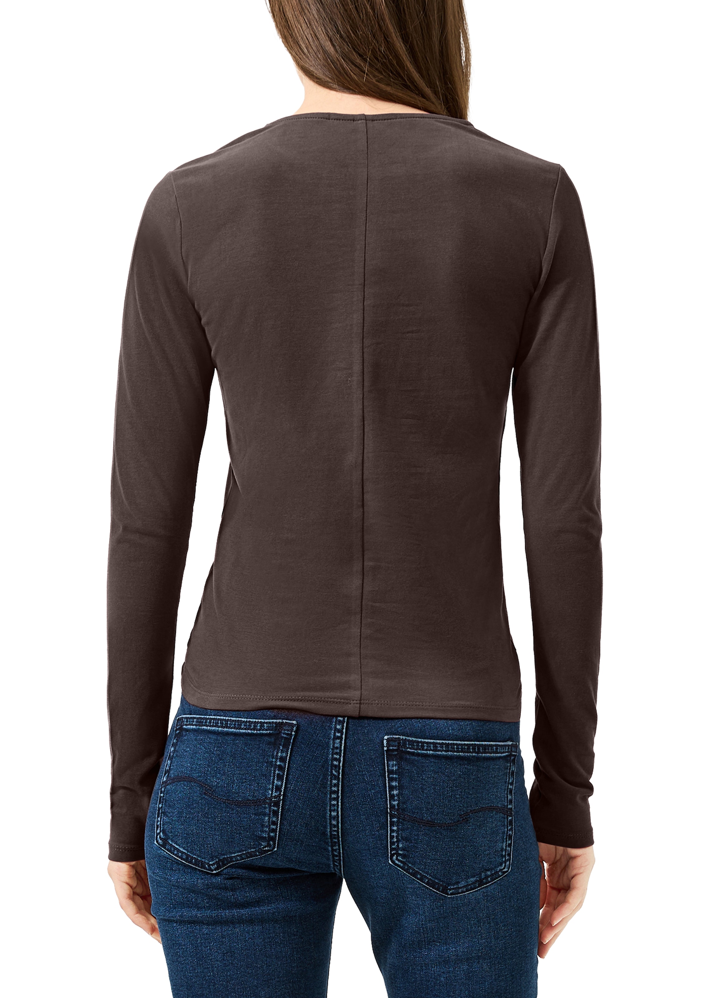 QS Langarmshirt Elastische Baumwollqualität