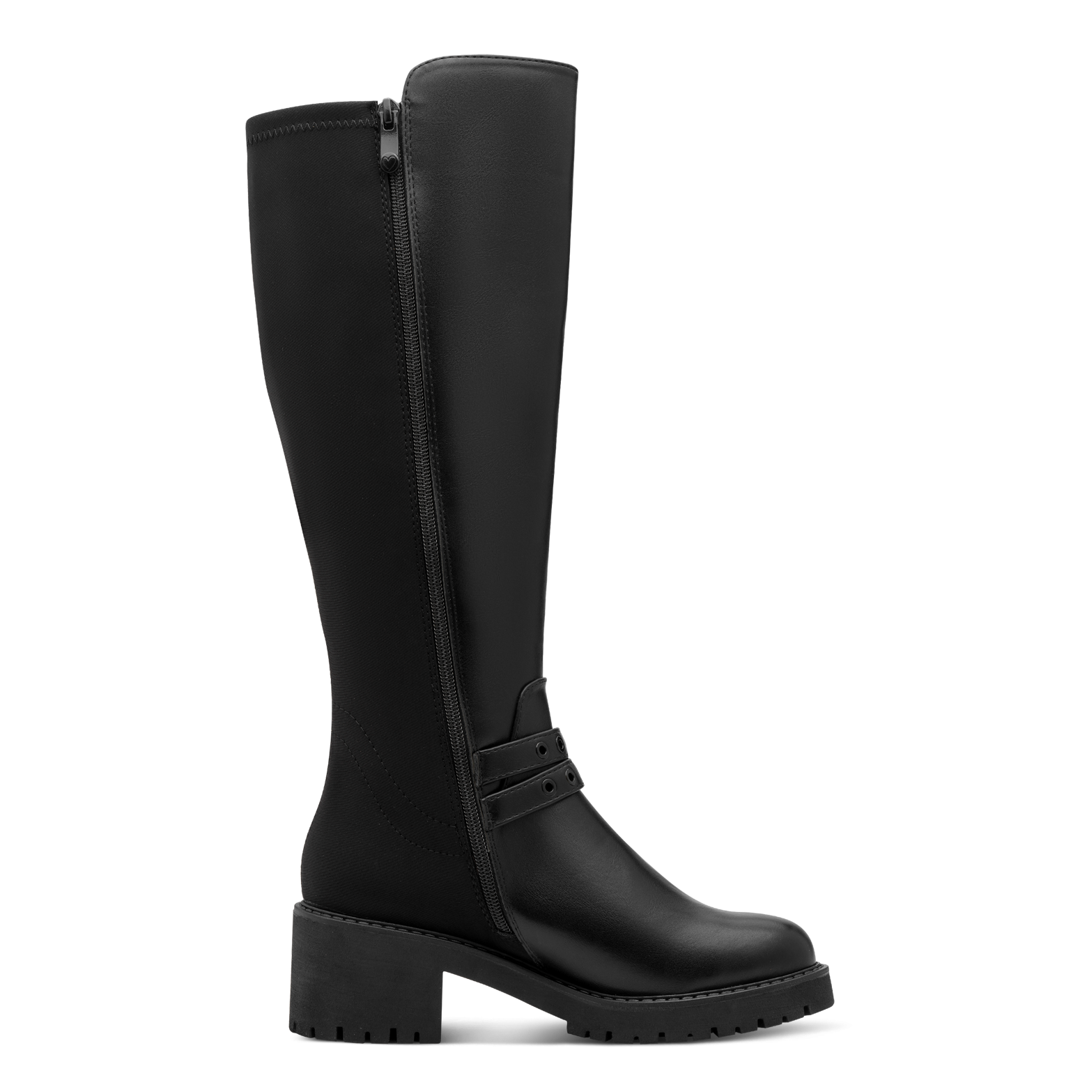 MARCO TOZZI Bottes d'hiver  , talon bloc, bottes hautes ornées de boucles décoratives