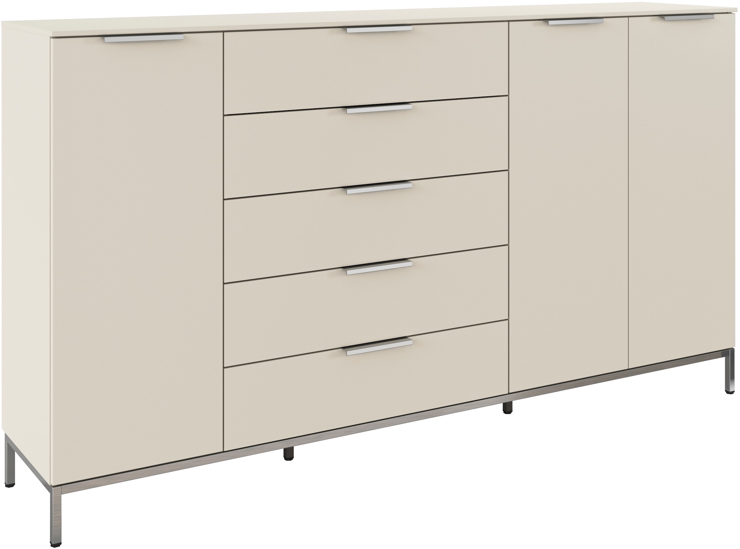 rauch Kombikommode »Kommode Türkommode Sideboard Kombikommode FLIPP« Breite 200 cm mit 4 Einlegeböden,  3-türig mit  5 Schubladen und Soft-Close-Funktion