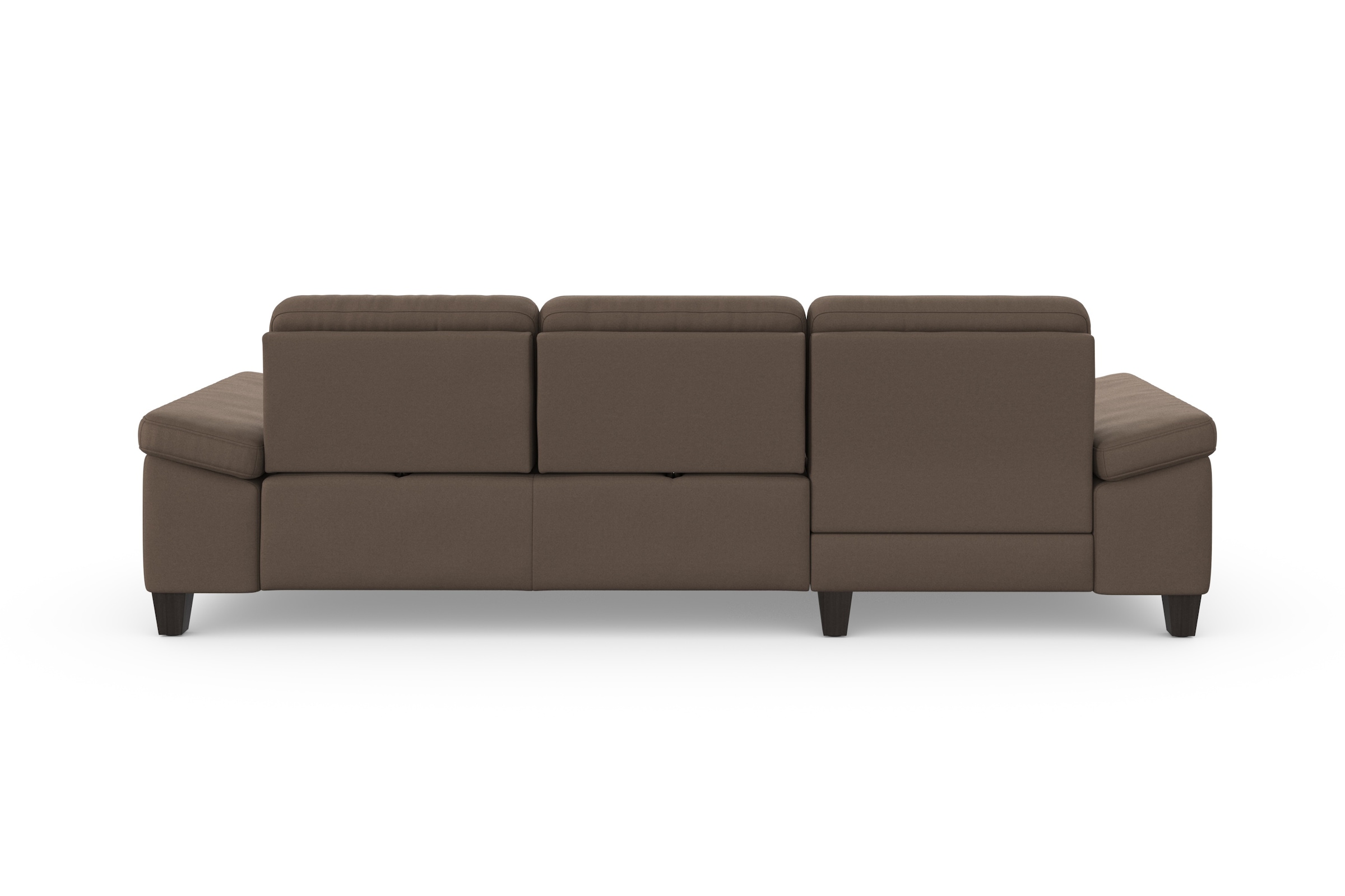 sit&more Canapé d'angle »Westham L-Form« Recamiere, mit oder ohne Bettfunktion, Bettkasten, Füsse wengefarben