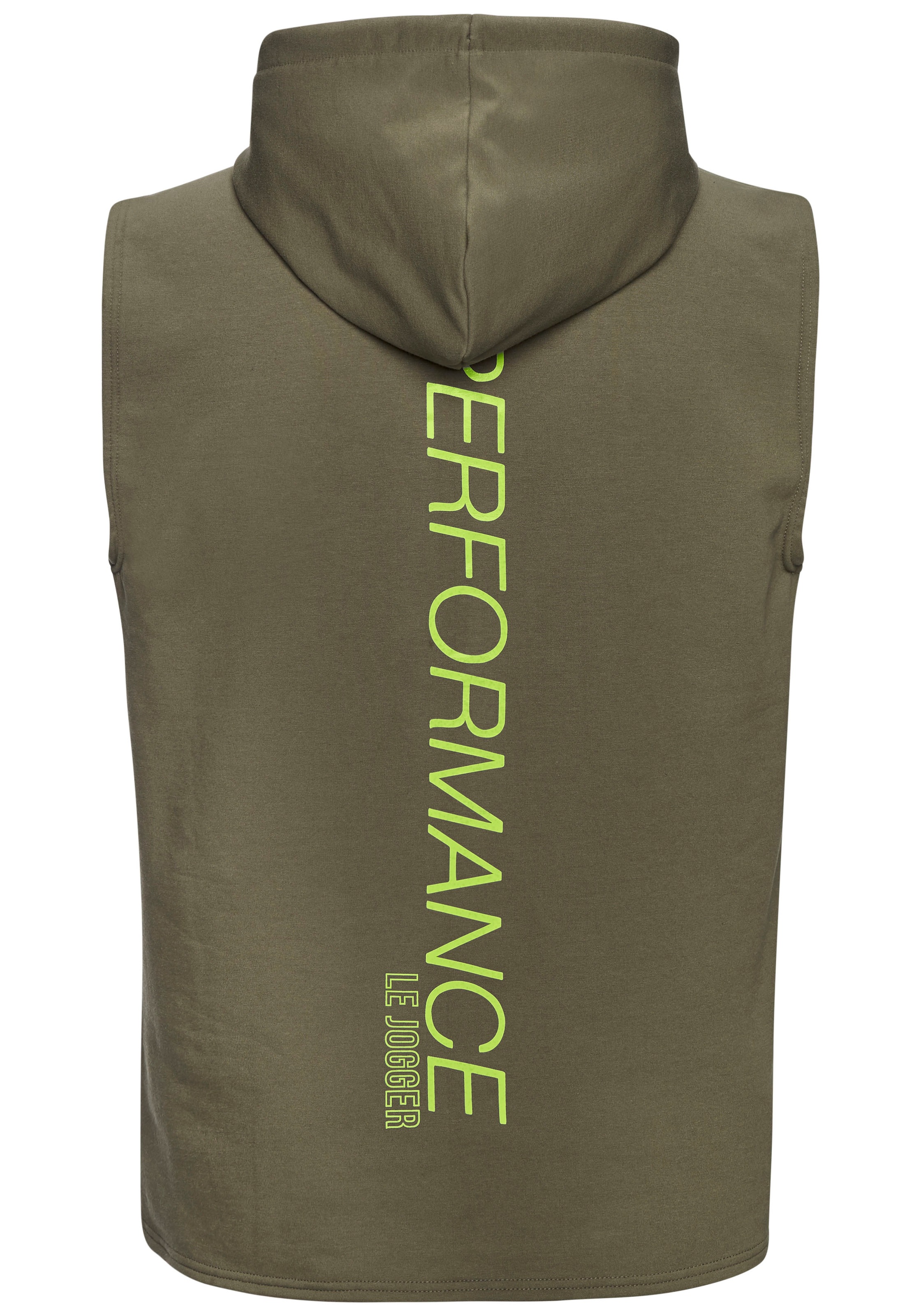 Le Jogger Performance Sweat à capuche , ohne Ärmel und mit kontrastfarbenen Details
