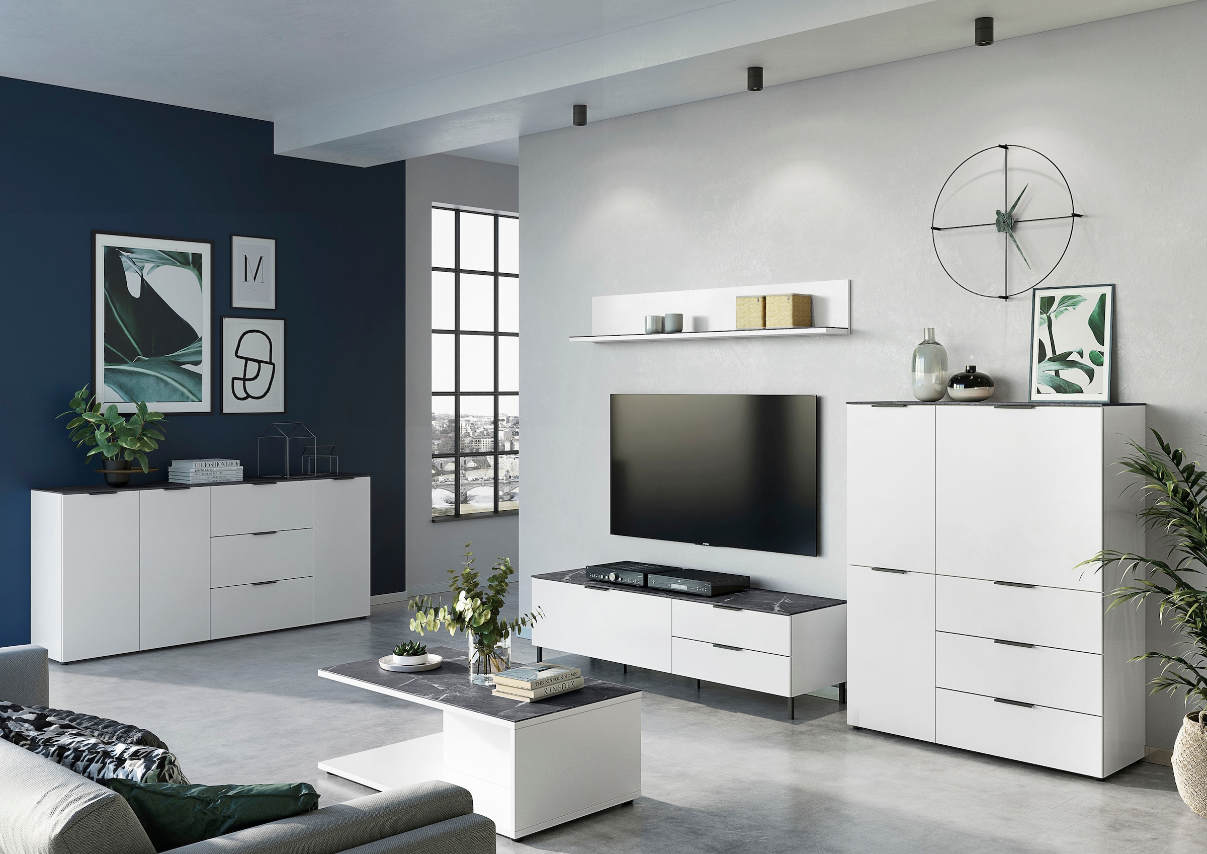 GERMANIA Table basse »California« Breite 109 cm, mit filigraner Deckplatte