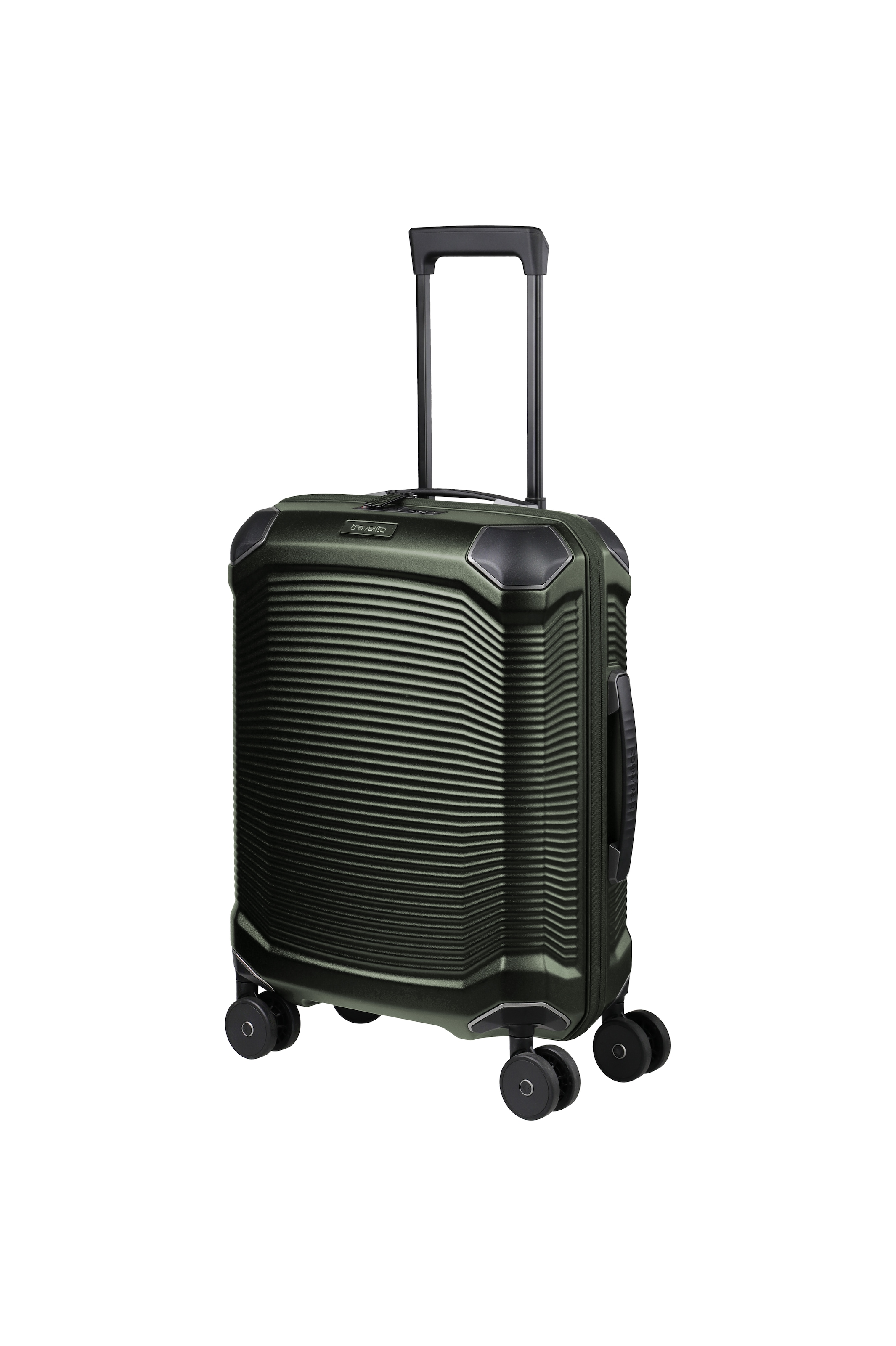 travelite Trolley »MILLENNIUM Reisekoffer Hartschale« 37 l 4 Rollen aus leichtem Polycarbonat mit stabiler Bauweise und Innenaufteilung