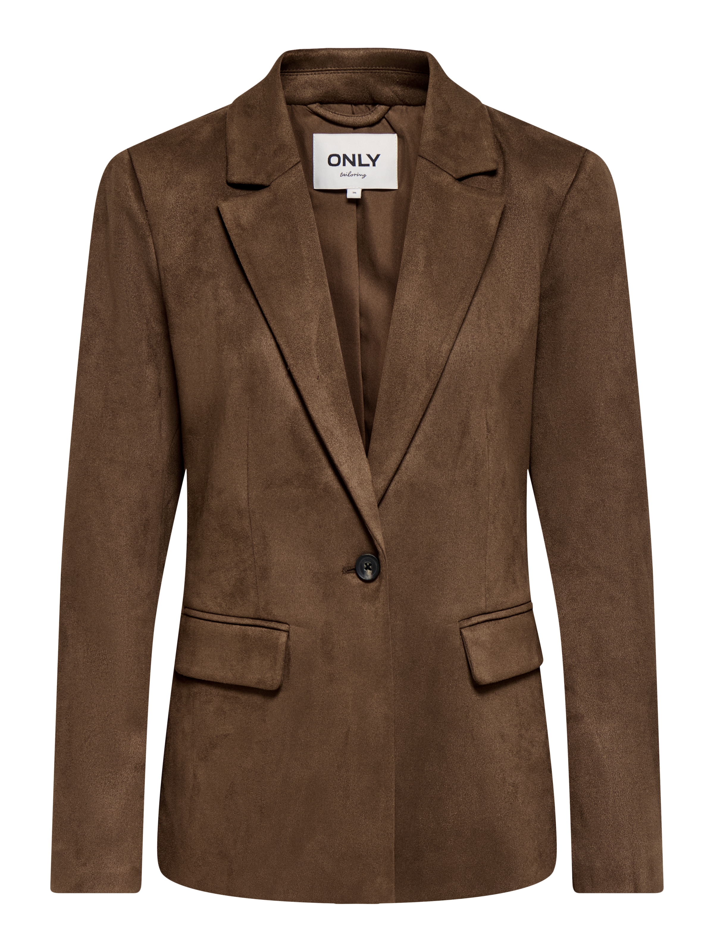 ONLY Blazer en similicuir »ONLADDI L/S FAUX SUEDE BLAZER TLR« mélange de matières, coupe ample