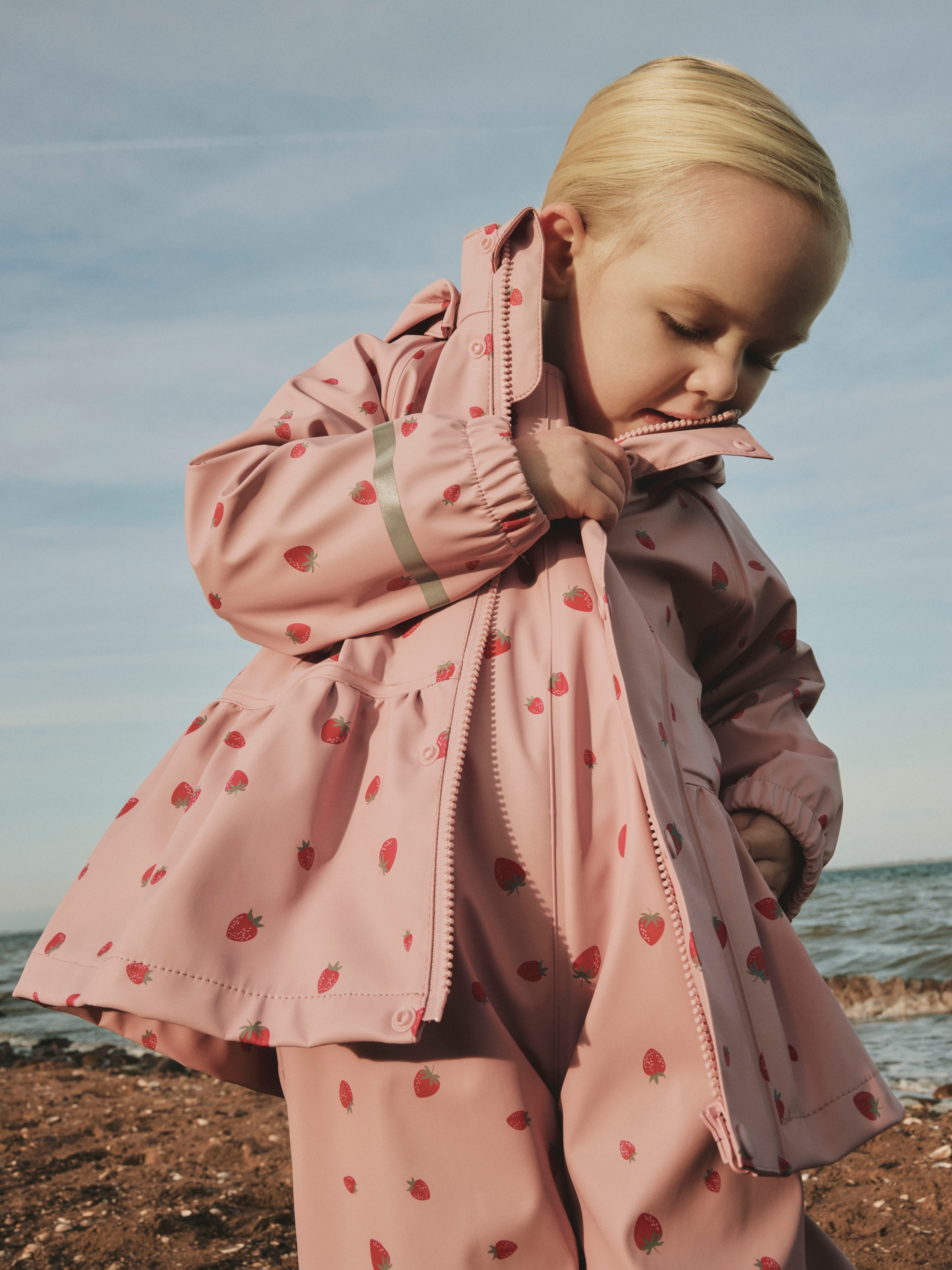 Name It Veste de pluie »NMFDRY10 RAIN SET AOP FO« Set,  mit Kapuze mit passender Hose