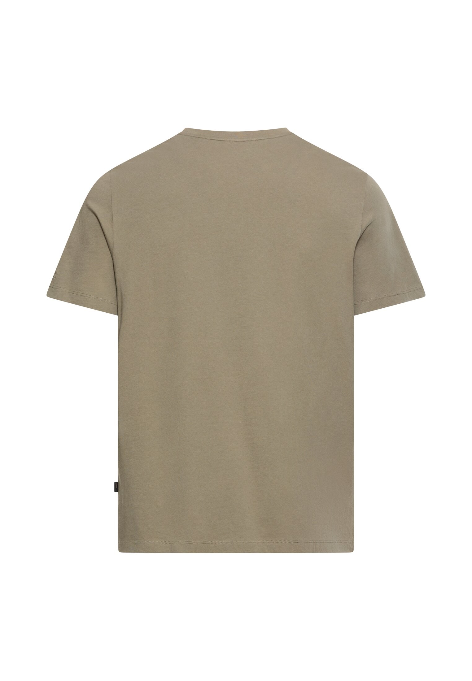 camel active T-Shirt normale Passform, Kurzarm-Design, bedruckte Optik mit Logo-Print