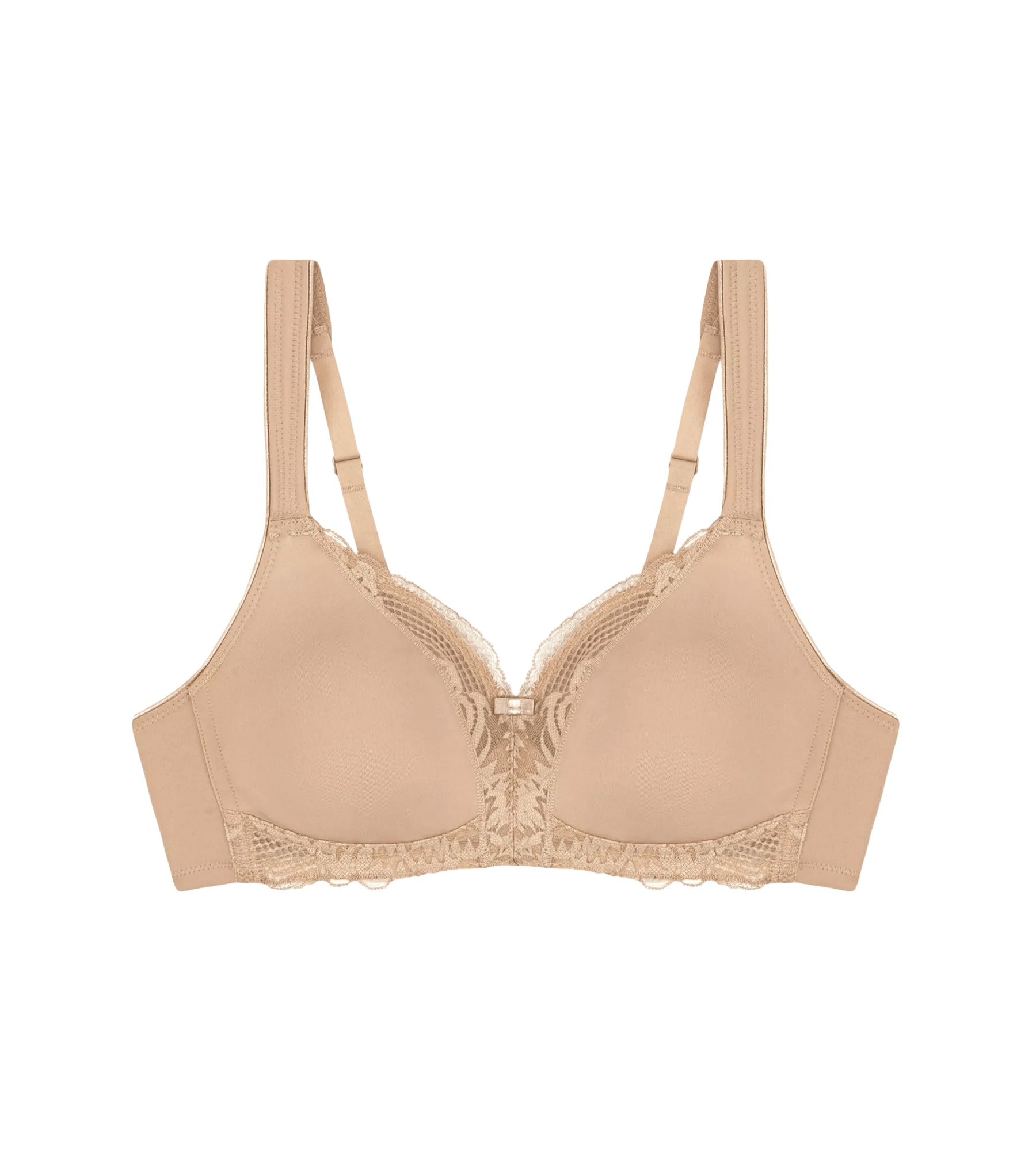 Triumph Bügelloser BH »Modern Lace+Cotton« Spitzeneinsätze, starker Halt ohne Bügel, atmungsaktiv, leicht