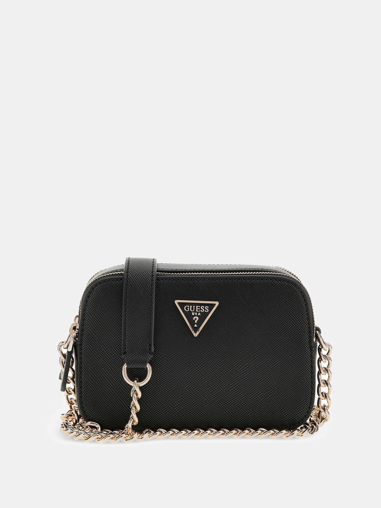 Guess Umhängetasche »NOELLE II CROSSBODY CAMERA« Handtasche, Abendtasche, Schultertasche mit Umhängekette
