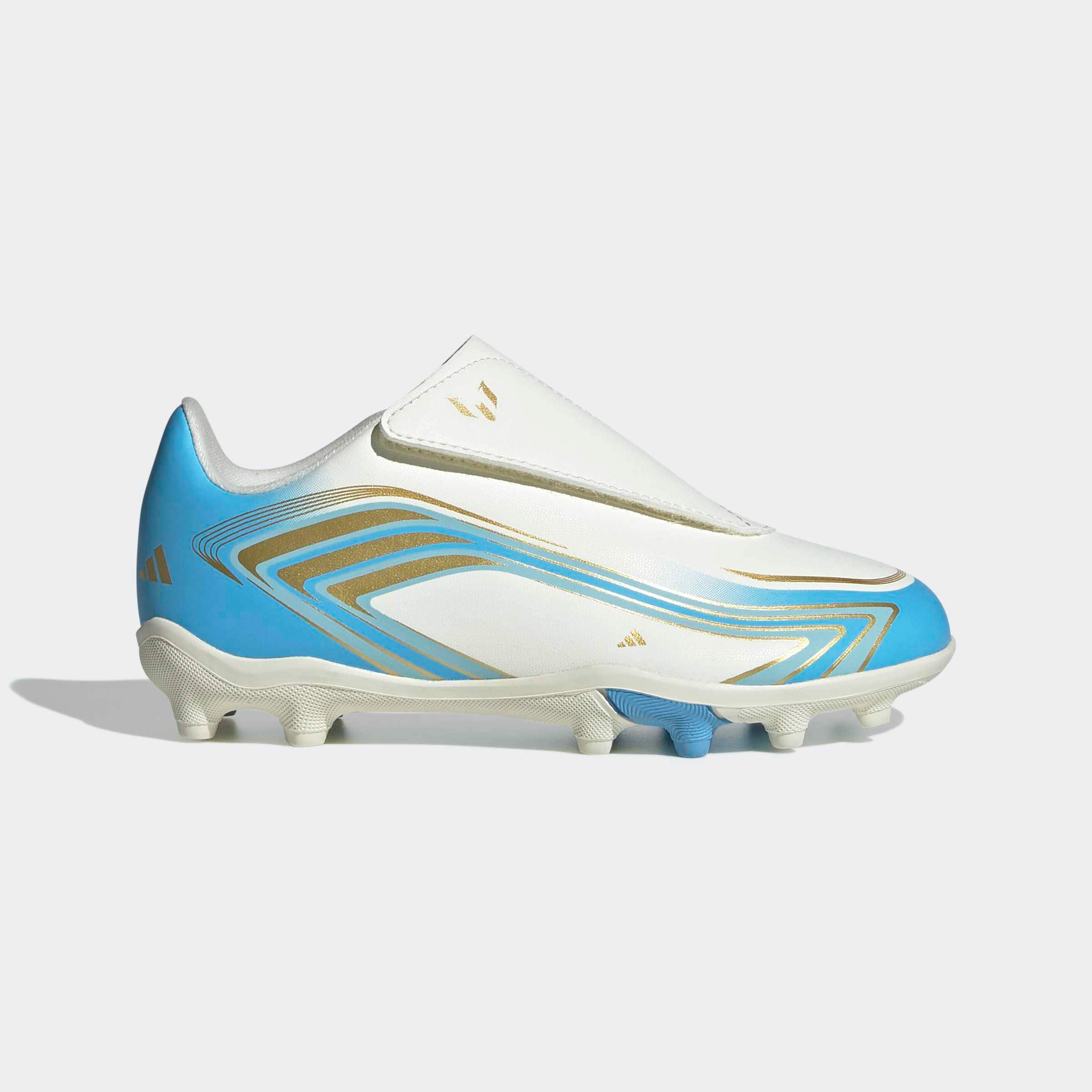 adidas Performance Fussballschuh »F50 MESSI CLUB KIDS , KLETTVERSCHLUSS, FESTE BÖDEN/GEMISCHTE BÖDEN«  für viele verschiedene Böden geeignet, für Jugendliche & Kinder