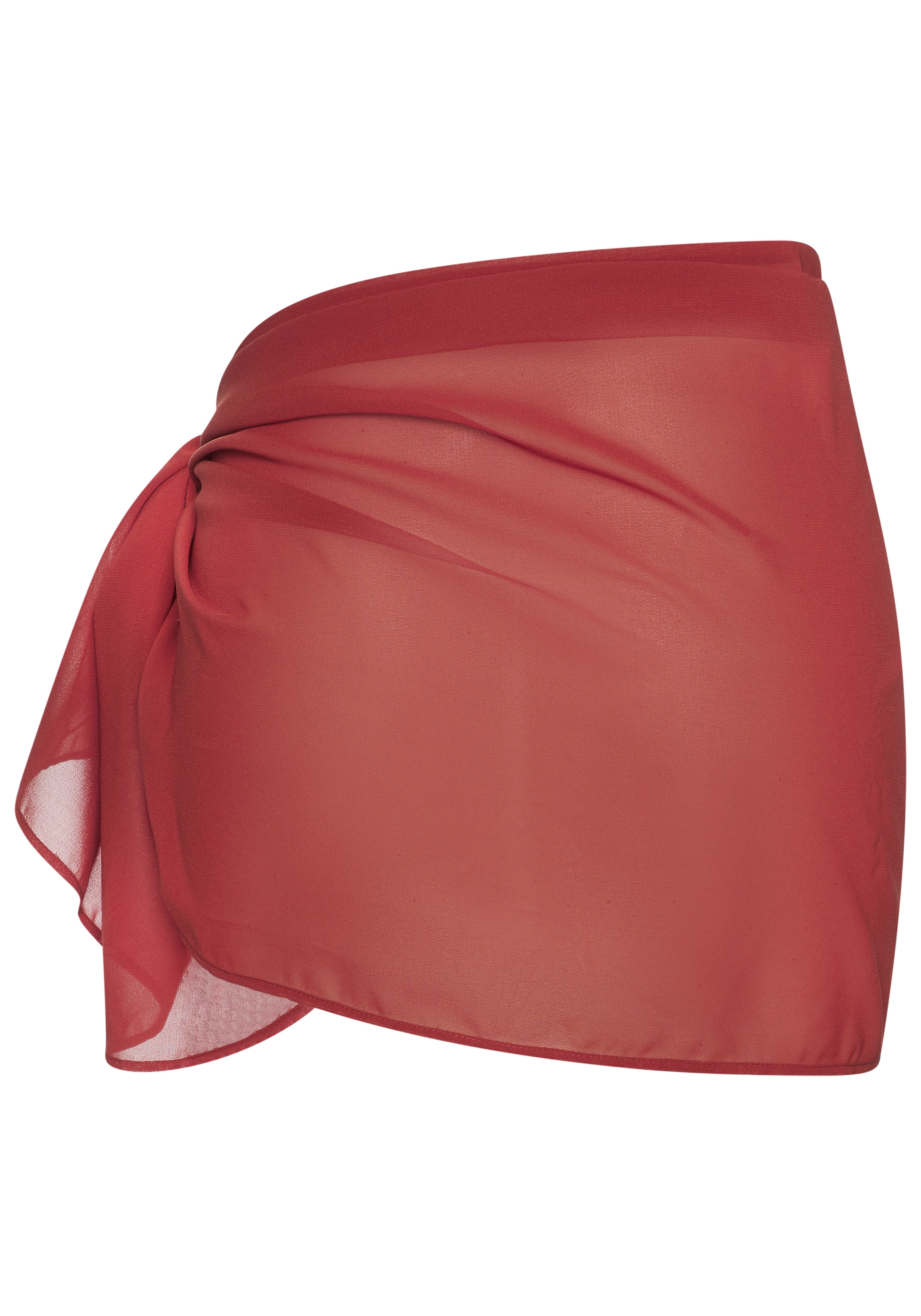 Buffalo Strandrock »aus leicht transparenter Chiffonware« Pareo, kurzer Wickelrock, Beach Cover-up