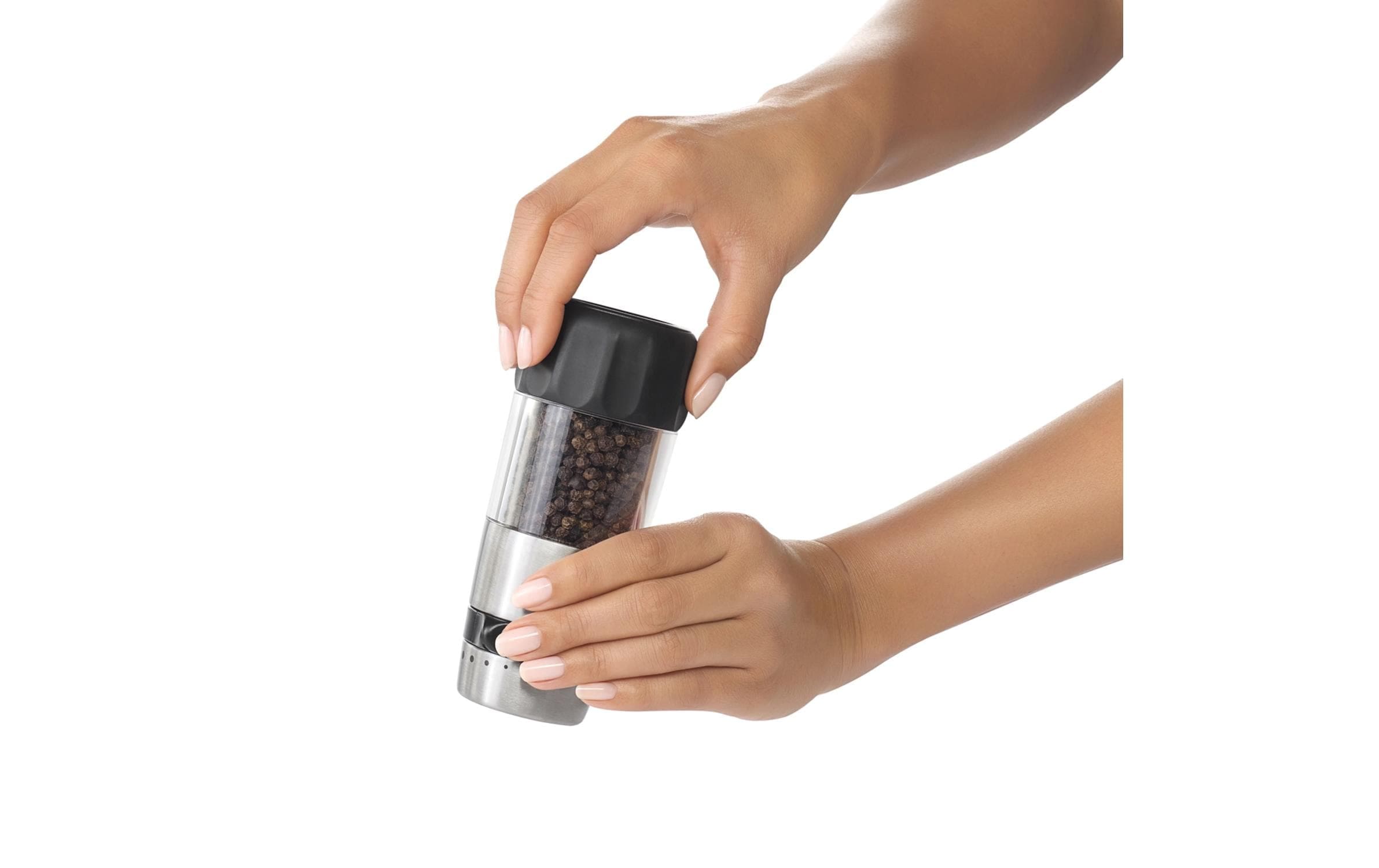 OXO Good Grips Moulin à sel/poivre »OXO Accent Mess- Salz und Pfeffermühlen Set« kombiniert stilvolles Design mit müheloser Funktionalität