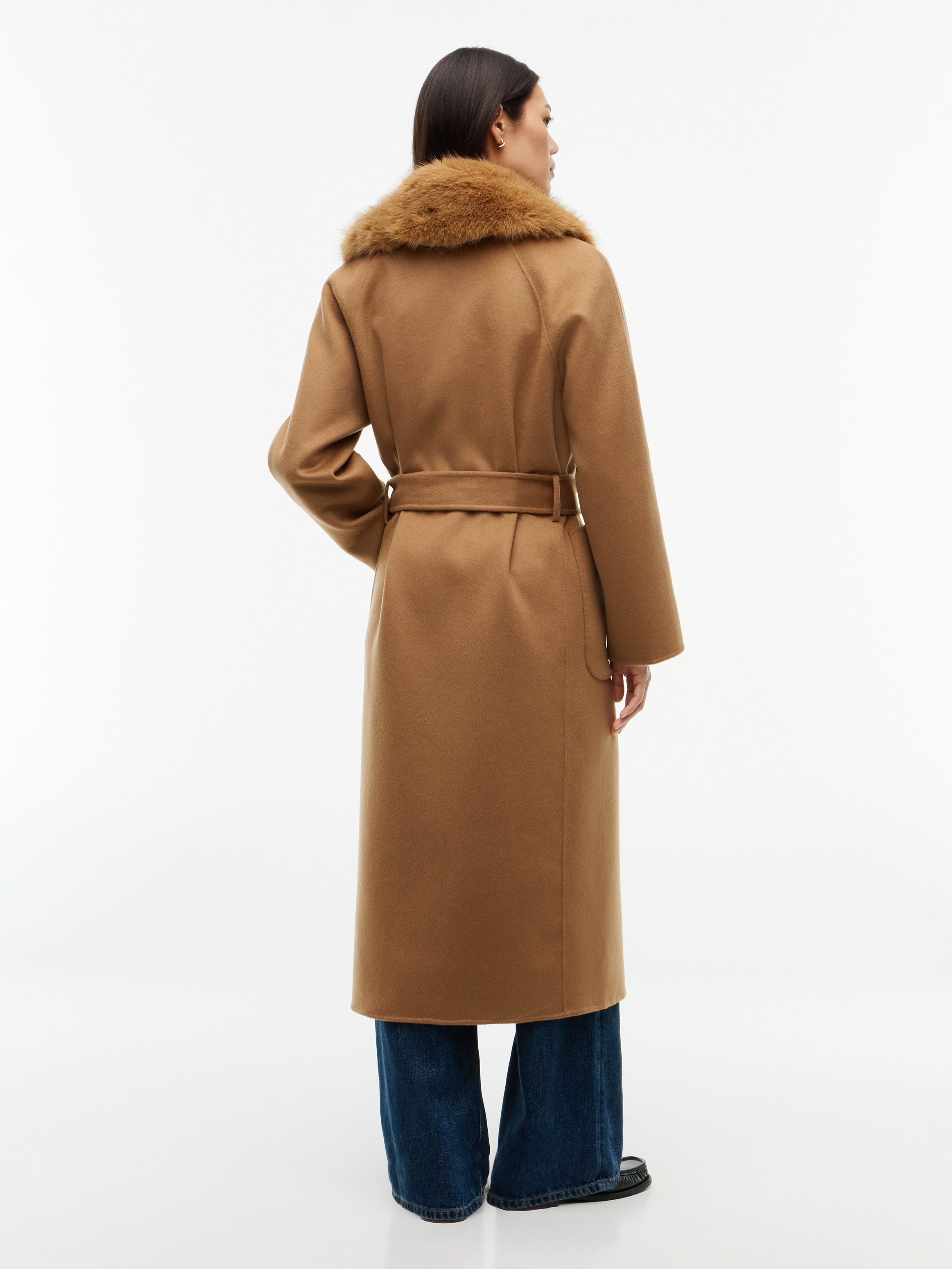 Tommy Hilfiger Langmantel »DF WOOL REG BELTED COAT« Materialmix, mit Wolle
