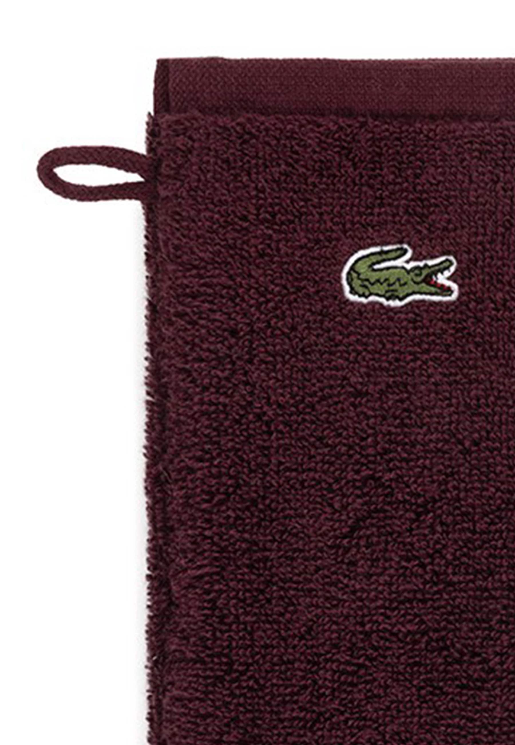 Lacoste Waschhandschuh »LLECROCO« mit Label-Applikationen