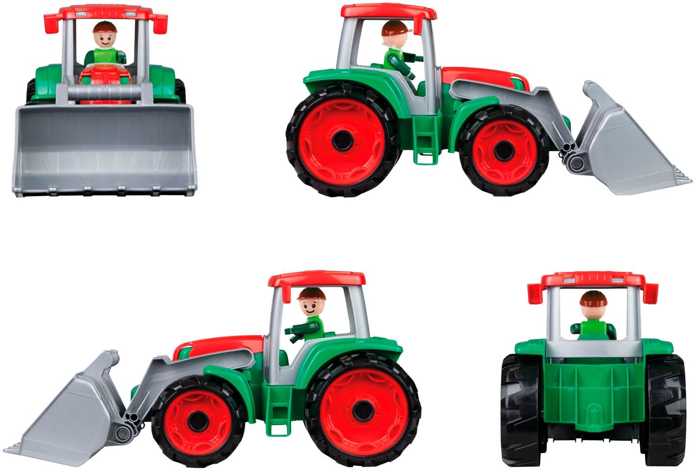 Lena® Tracteur jouet »Truxx Traktor« avec remorque à foin; incl. figurine de jeu; Fabriqué en Europe