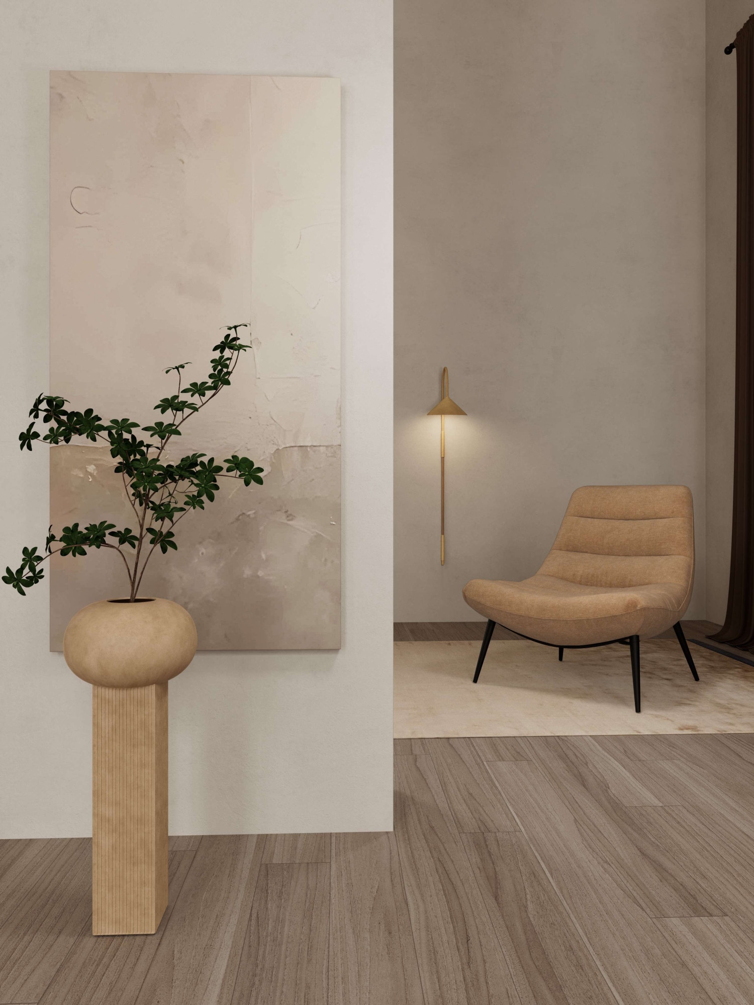 ACTONA GROUP Chaise rembourrée »Milford, Sessel, Polsterstuhl'« () chaise, palissandre, rembourrée, 83x87x84cm