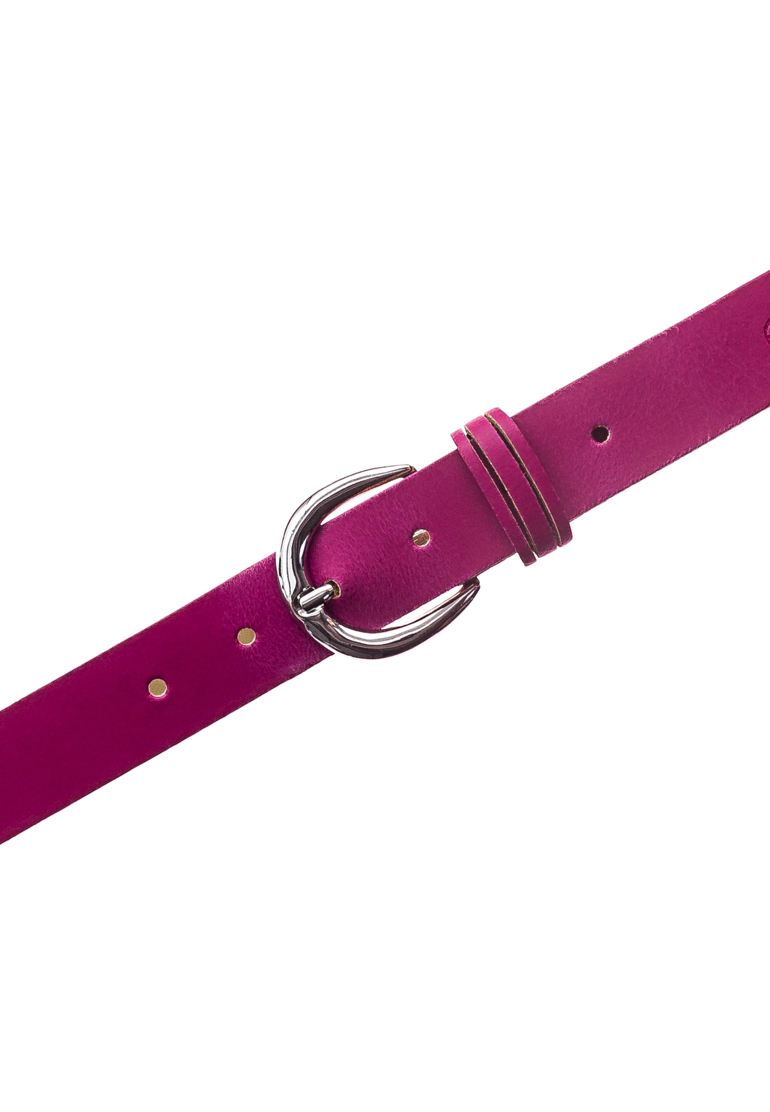 Tamaris Ledergürtel »"Clara Silver"« mit glänzender silberfarbener Schliesse, unifarben, 3 cm breit
