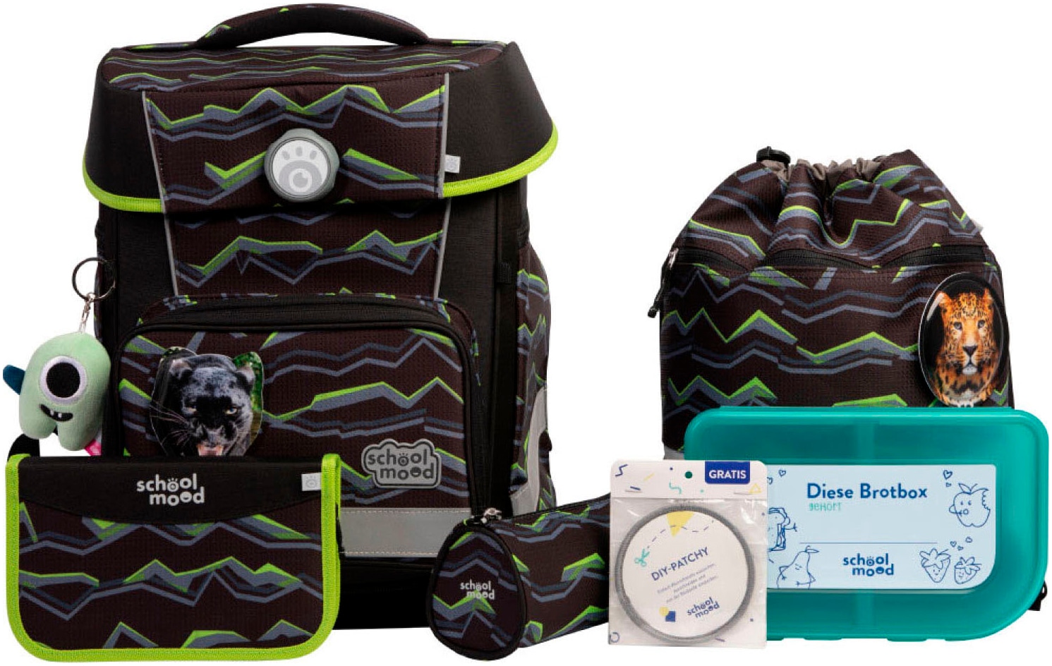 SCHOOL-MOOD® Schulranzen »Champion Maxx Pro« retroreflektierende Flächen