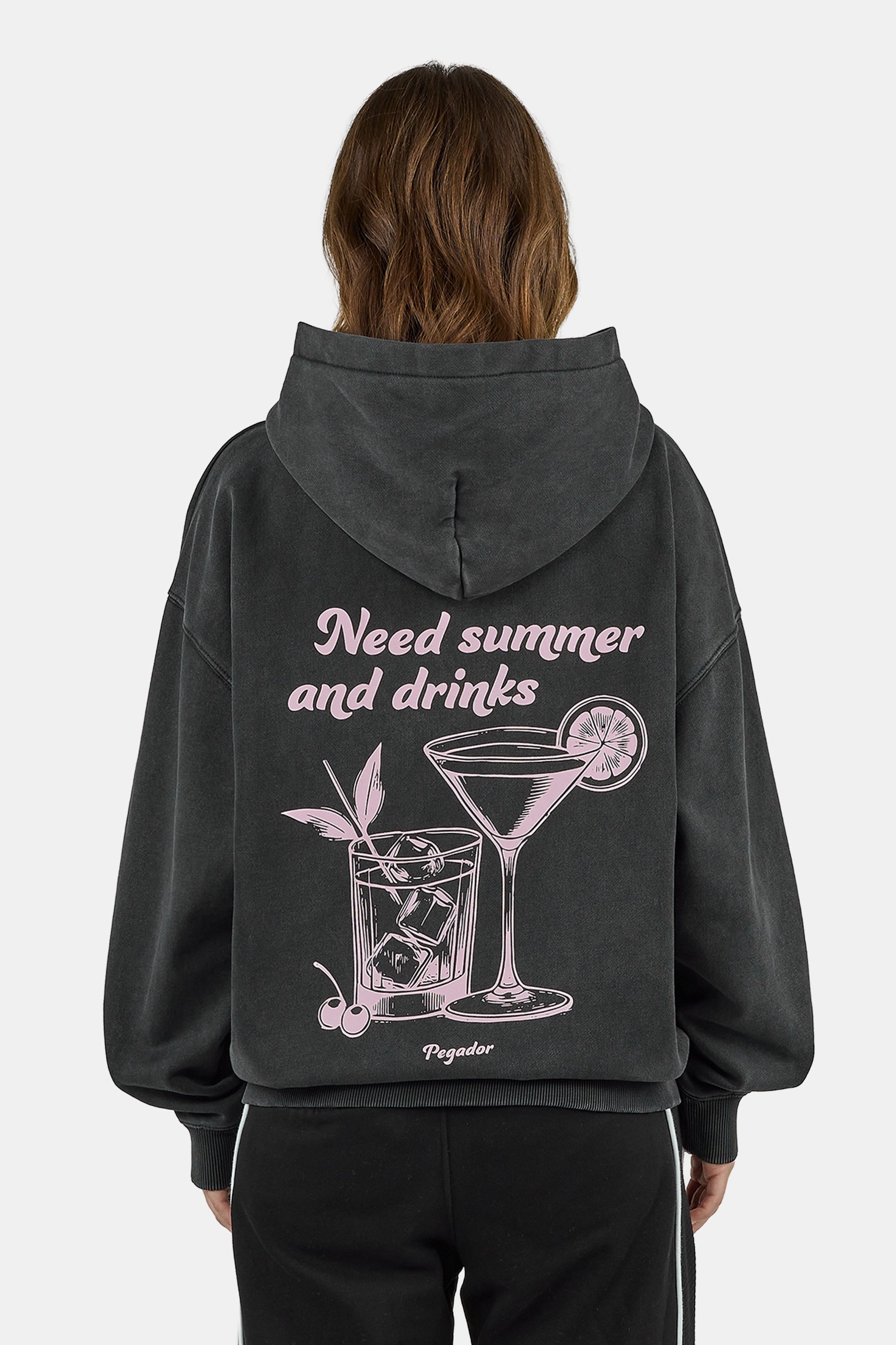PEGADOR Sweat à capuche »Brielle Oversized Hoodie«, mélange de coton, oversize
