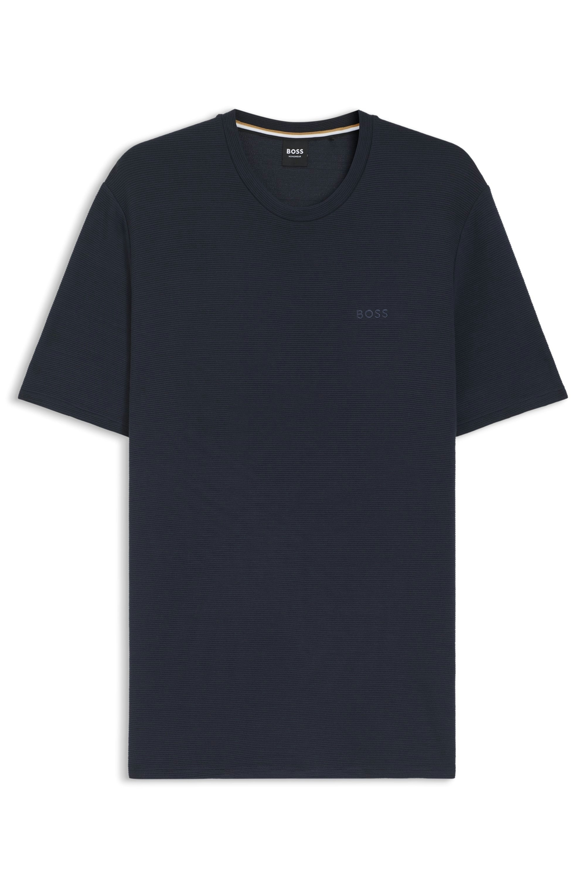 BOSS T-shirt aus Ripp-Qualität, regular fit, Rundhals