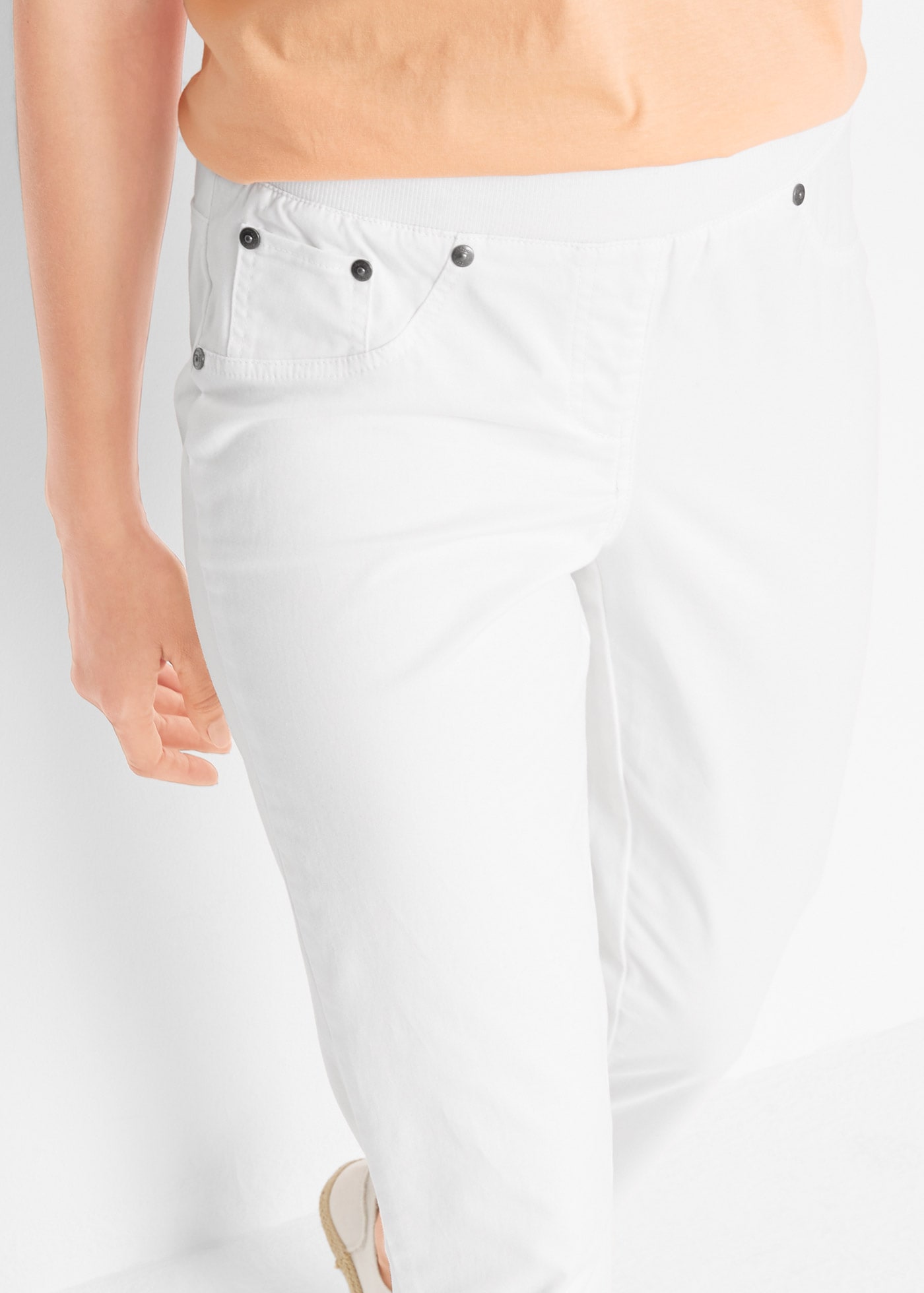 bonprix Schlupfhose »Twill Treggings aus elastischem Baumwoll-Mix«  aus elastischem Baumwoll-Mix, Regular Fit, gerades Bein