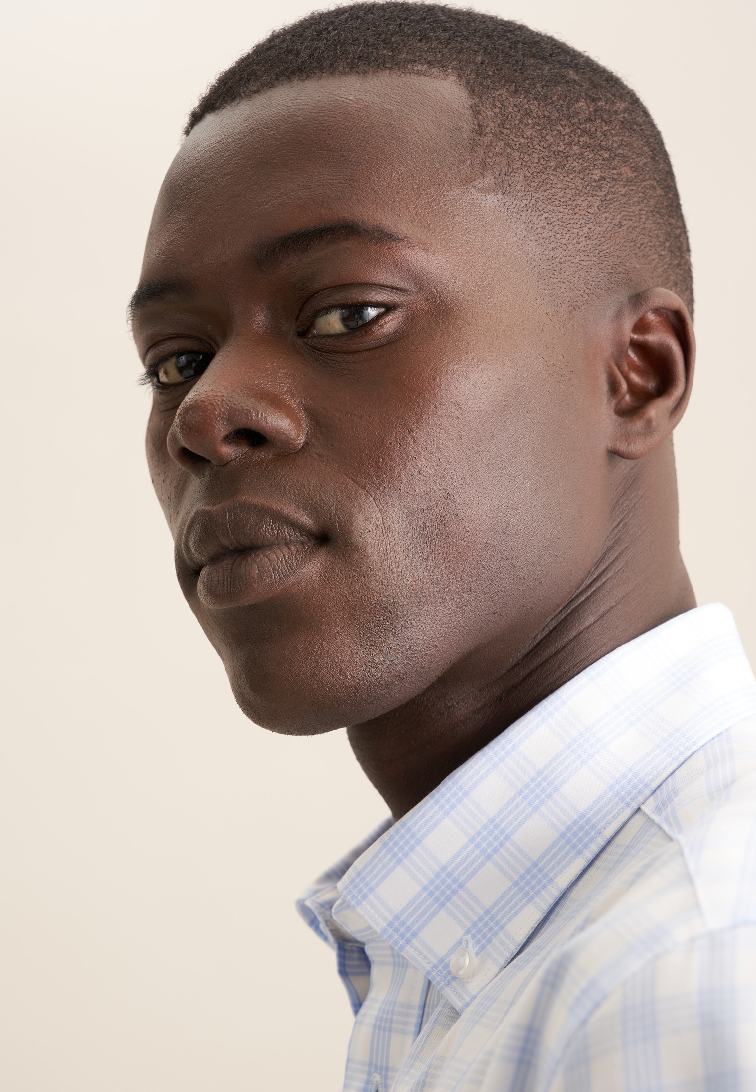 seidensticker Businesshemd »Regular« Regular 1/2 Button-Down-Kragen Karo