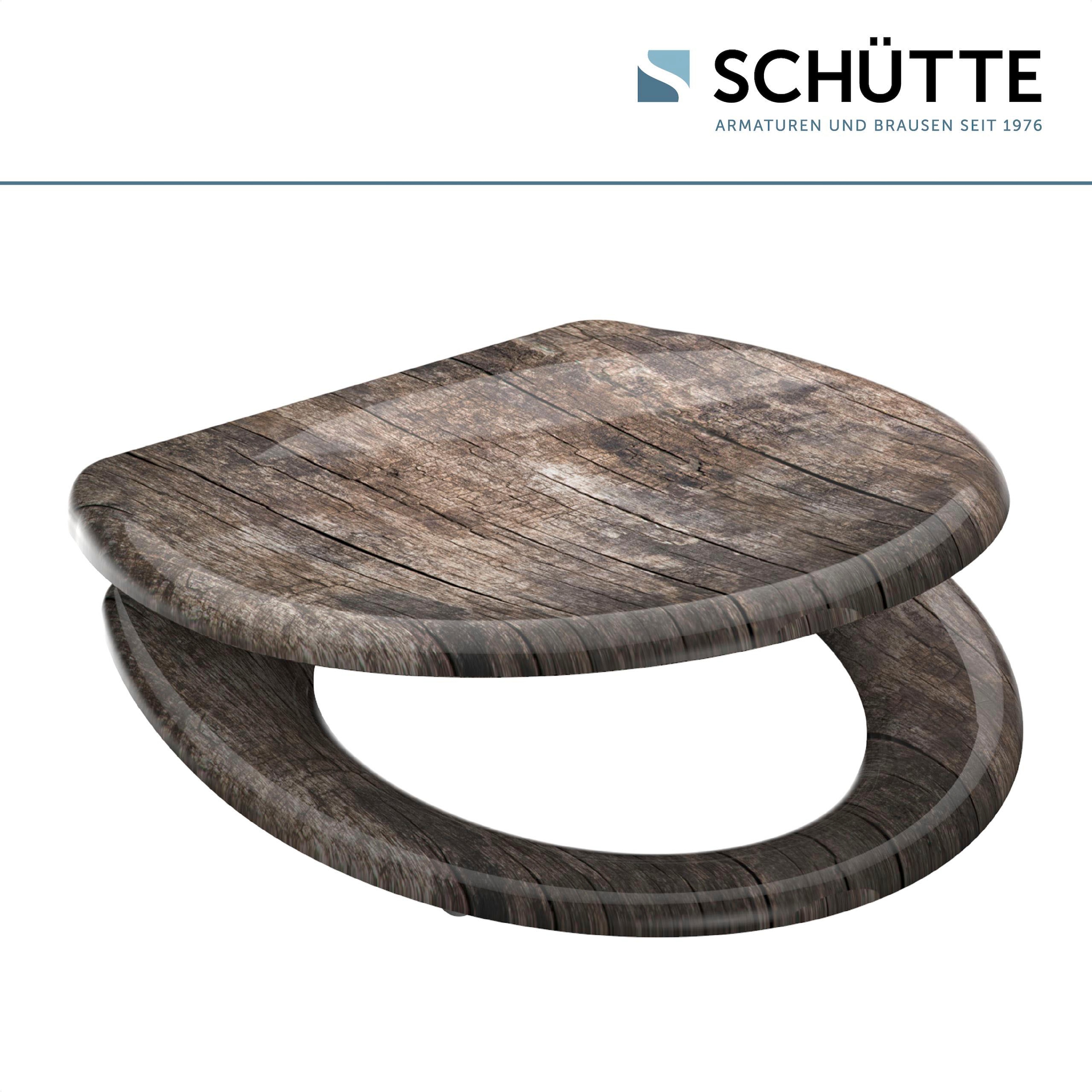 Schütte WC-Sitz »Old Wood« Duroplast, mit Absenkautomatik und Schnellverschluss