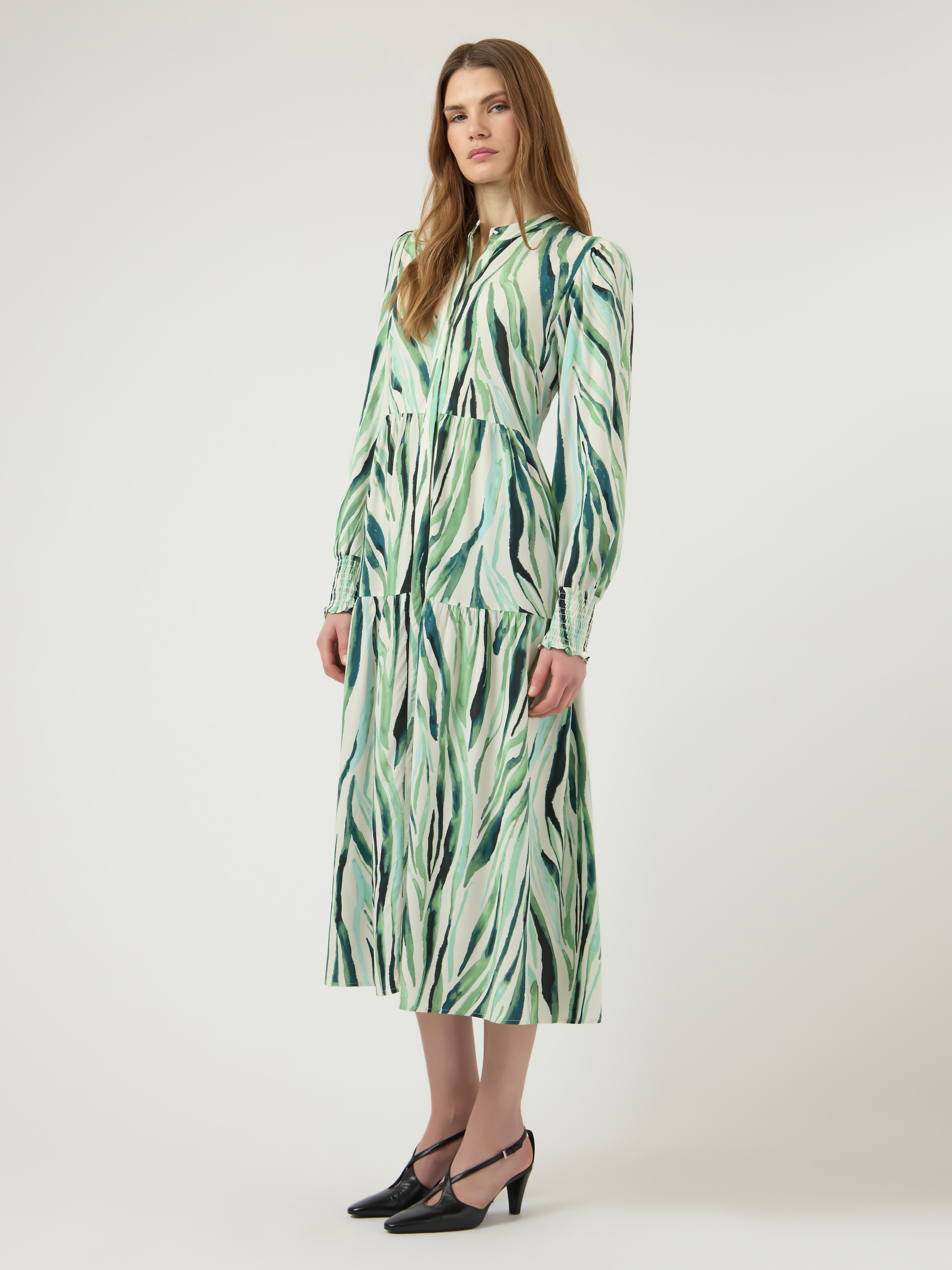 Y.A.S Robe imprimée »YASASINA LS LONG SHIRT DRESS S. NOOS« Sommerkleid,