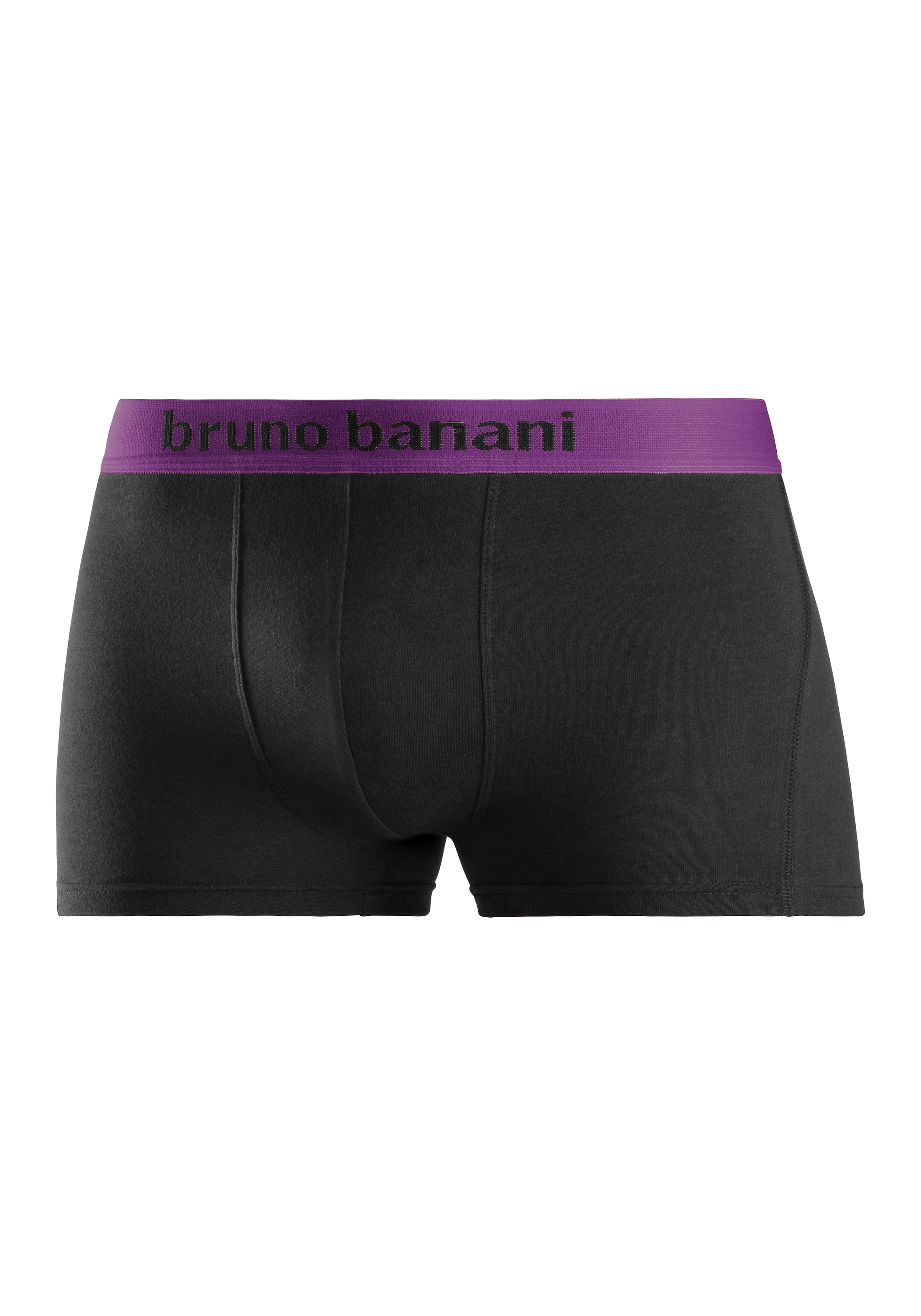 Bruno Banani Boxer »Boxershorts für Herren«, 4 cuis mit farbigen Marken-Schriftzug am Bündchen