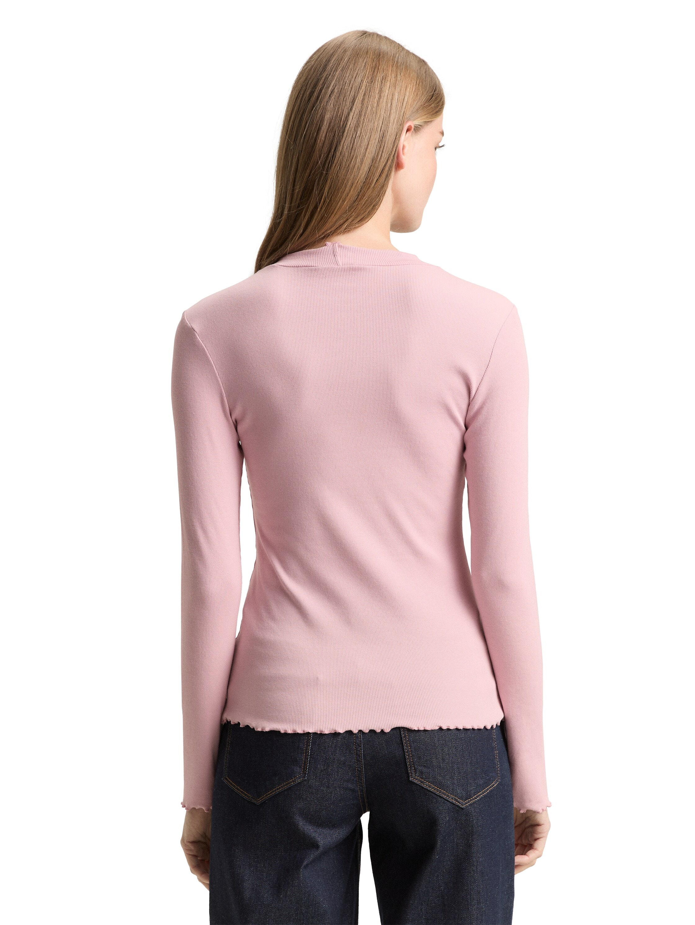 TOM TAILOR Denim T-shirt à manches longues in Ripp-Optik