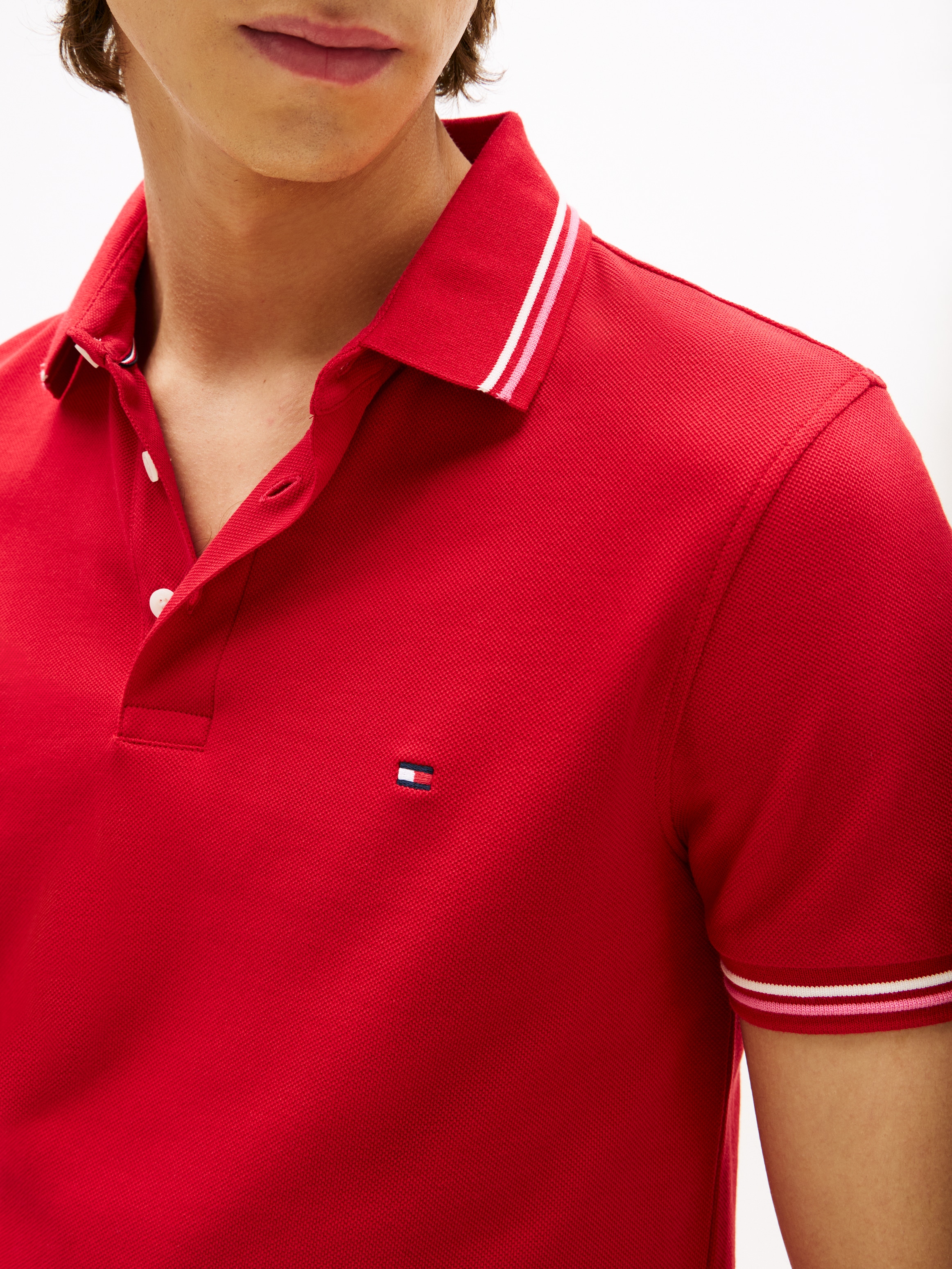 Tommy Hilfiger Polo »TOMMY TIPPED SLIM POLO«