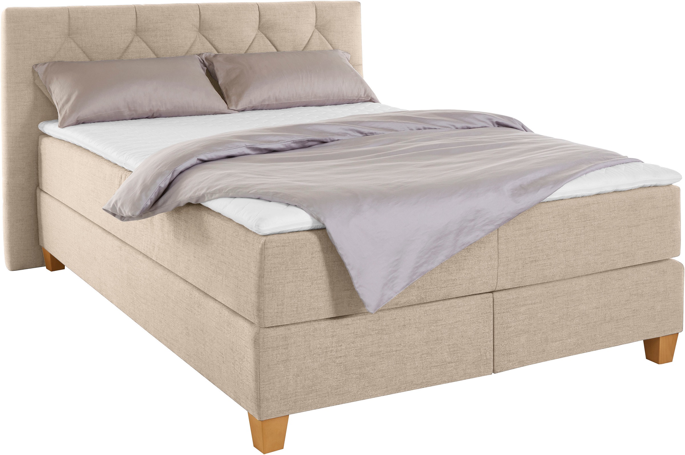 Home affaire Lit boxspring »Harmones« en 3 largeurs, dureté aussi en mix avec chaque matelas en H2 et H3